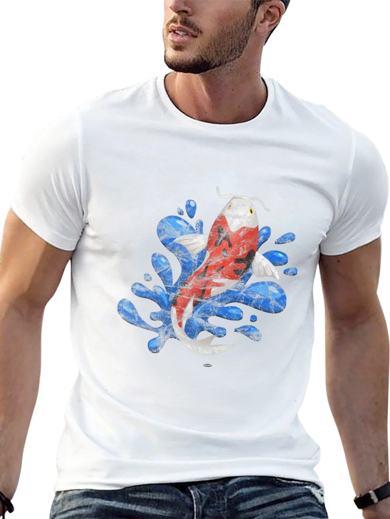 Koi Fish T-Shirt - Artistic Graphic Tee