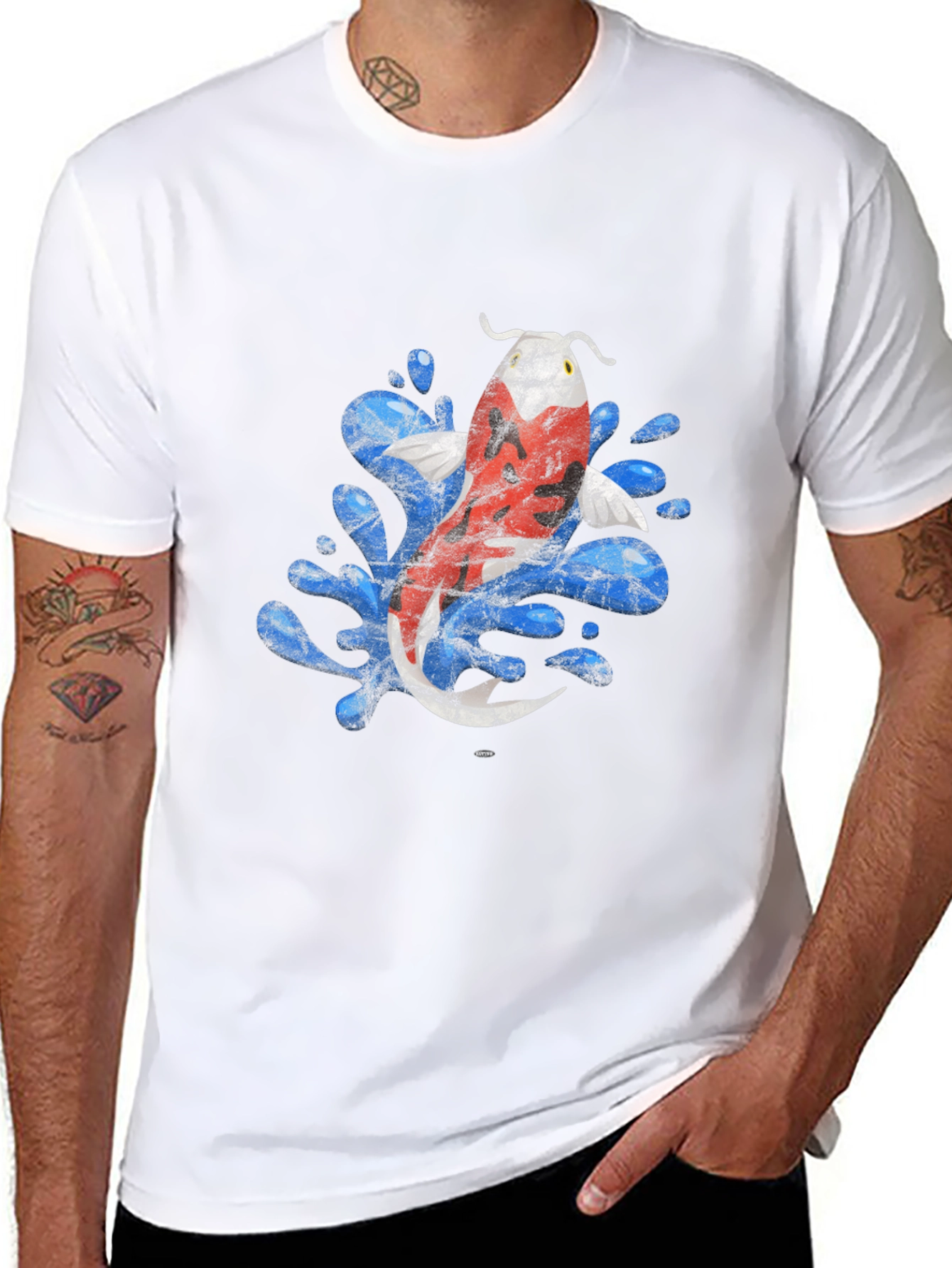 Koi Fish T-Shirt - Artistic Graphic Tee