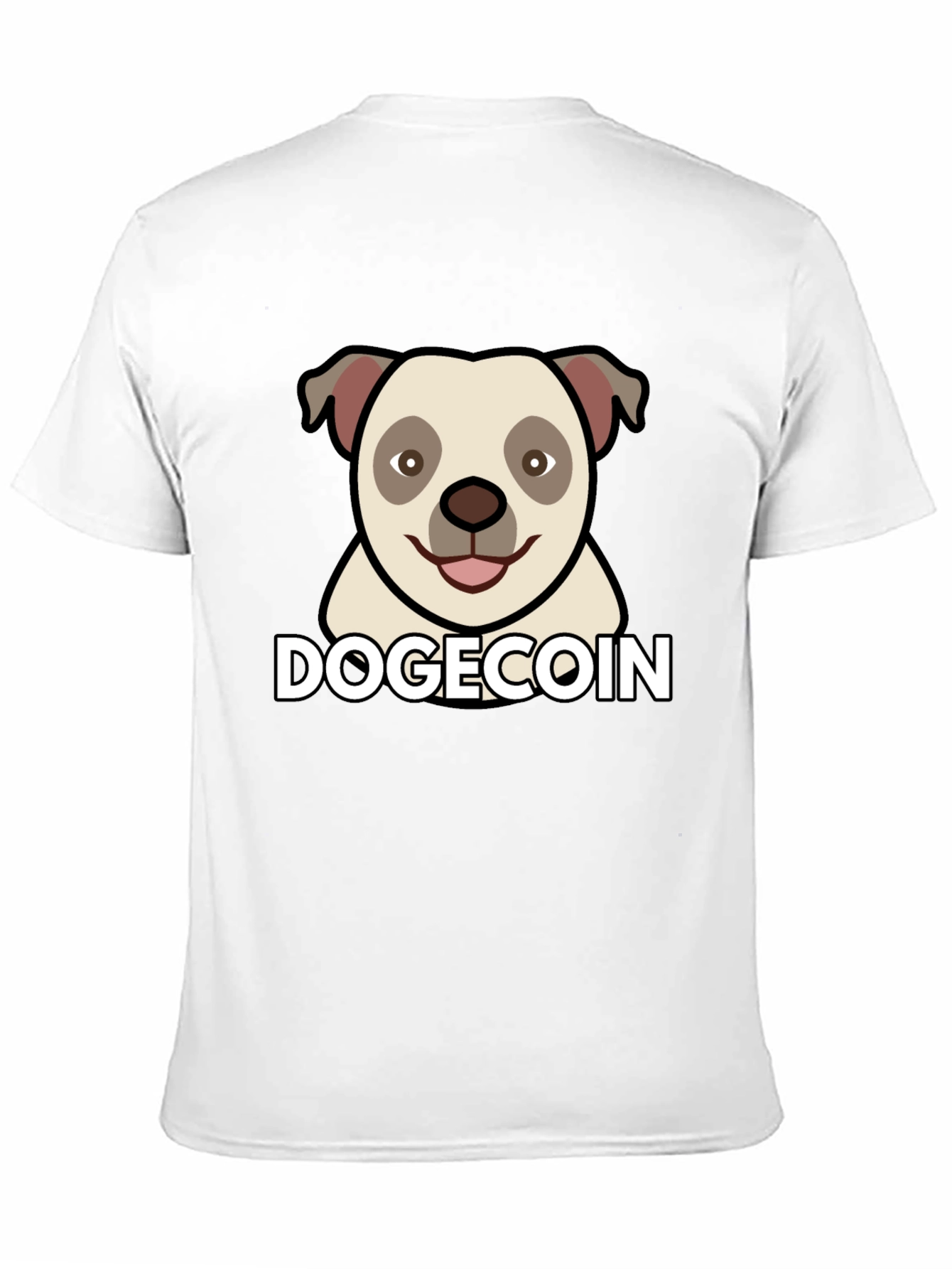 Dogecoin Graphic Tee - Black Cotton Blend T-Shirt