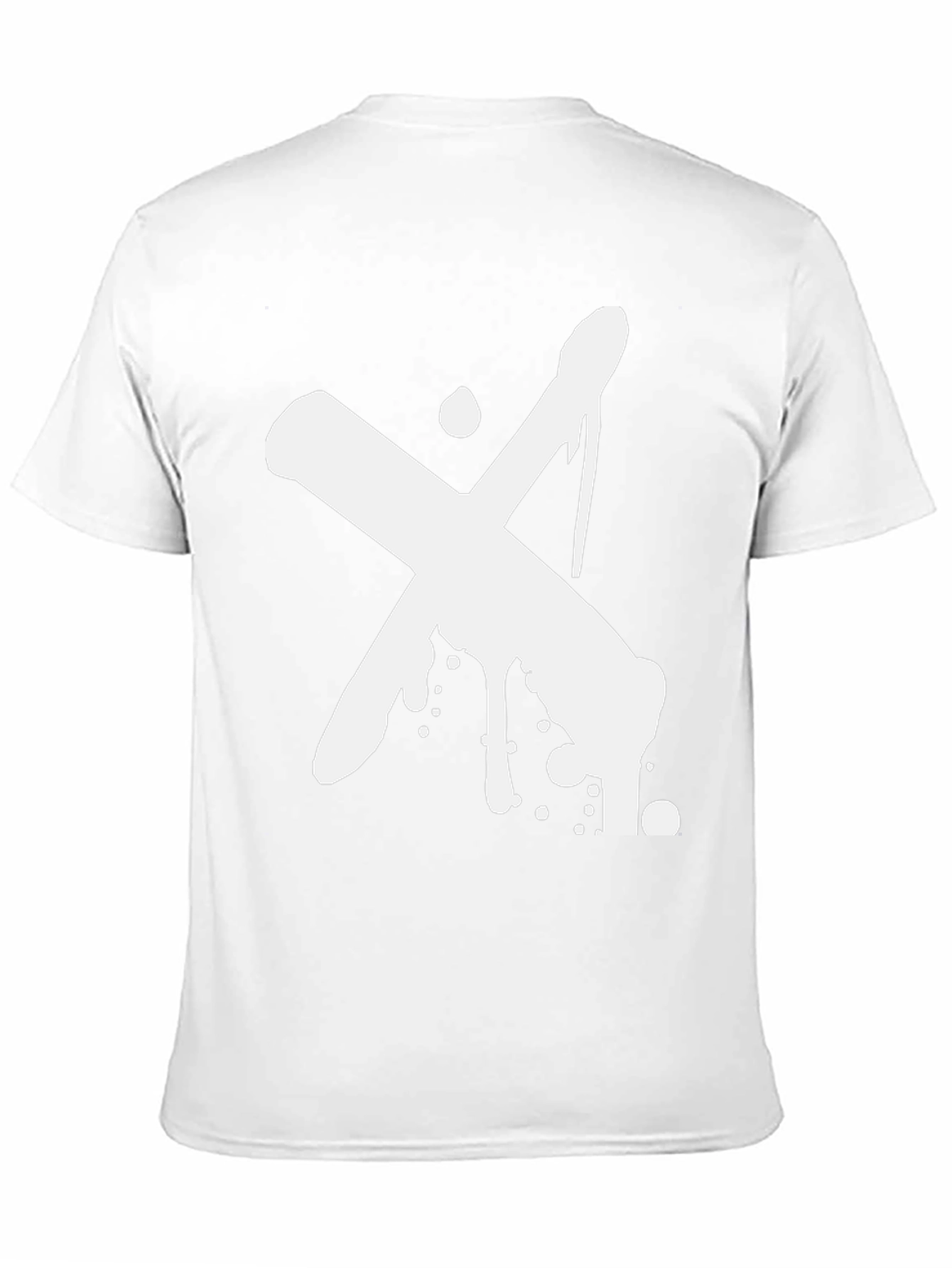 Abstract X Graphic Black T-Shirt