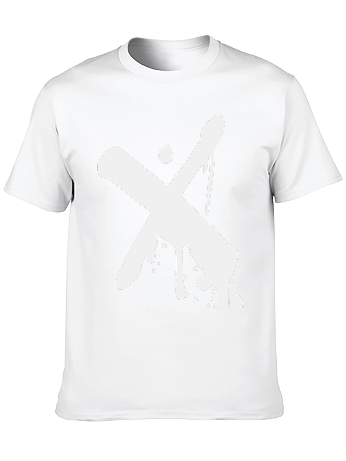 Abstract X Graphic Black T-Shirt