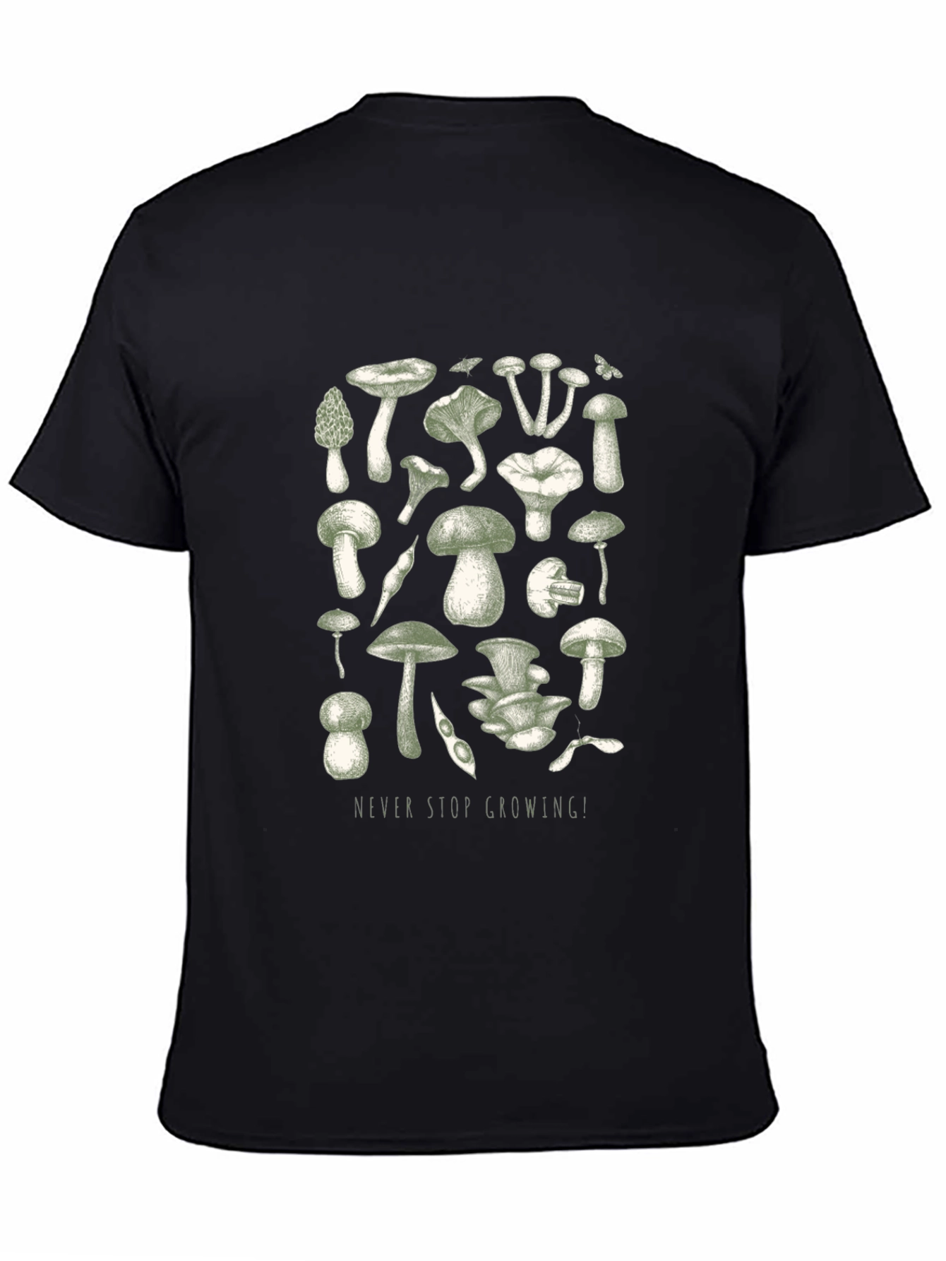 Mushroom Print Graphic Tee