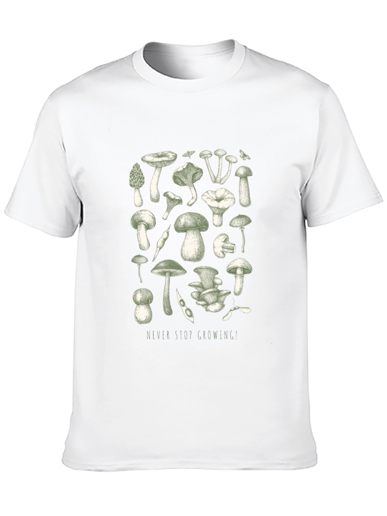 Mushroom Print Graphic Tee