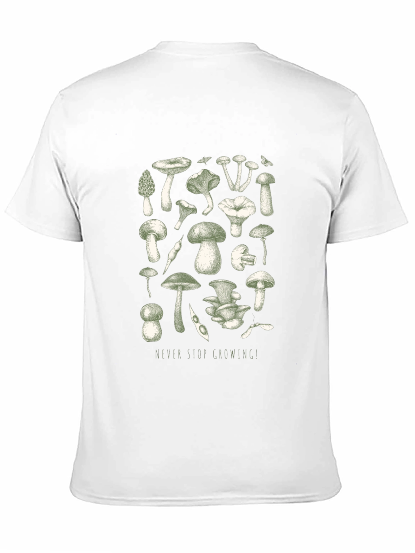 Mushroom Print Graphic Tee