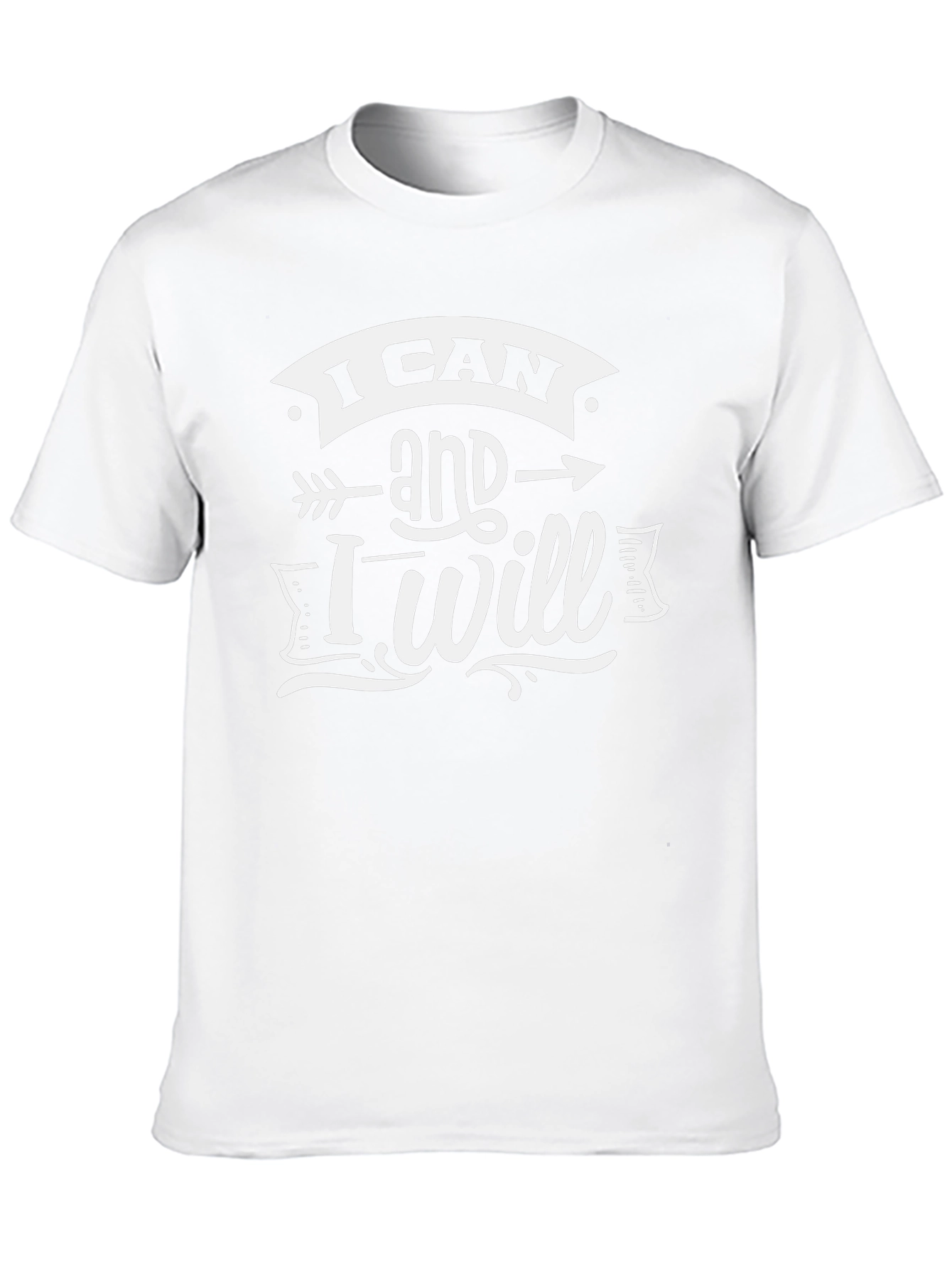 Motivational I Can and I Will Graphic T-Shirt