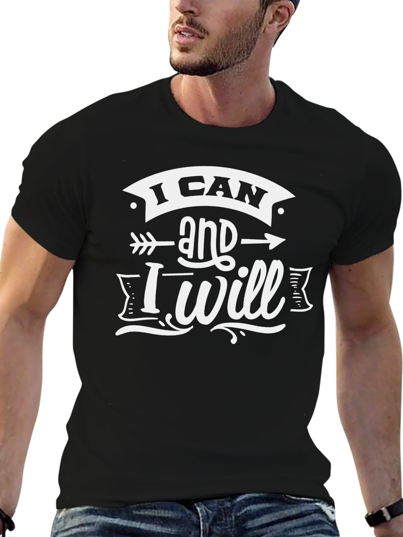 Motivational I Can and I Will Graphic T-Shirt