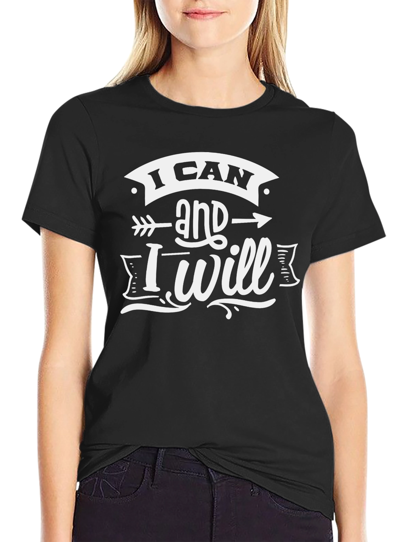 Motivational I Can and I Will Graphic T-Shirt