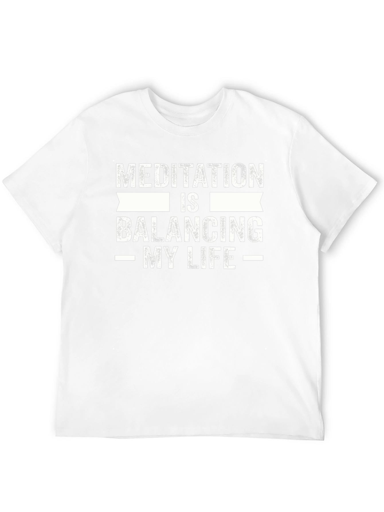 Meditation Balancing My Life Black T-Shirt