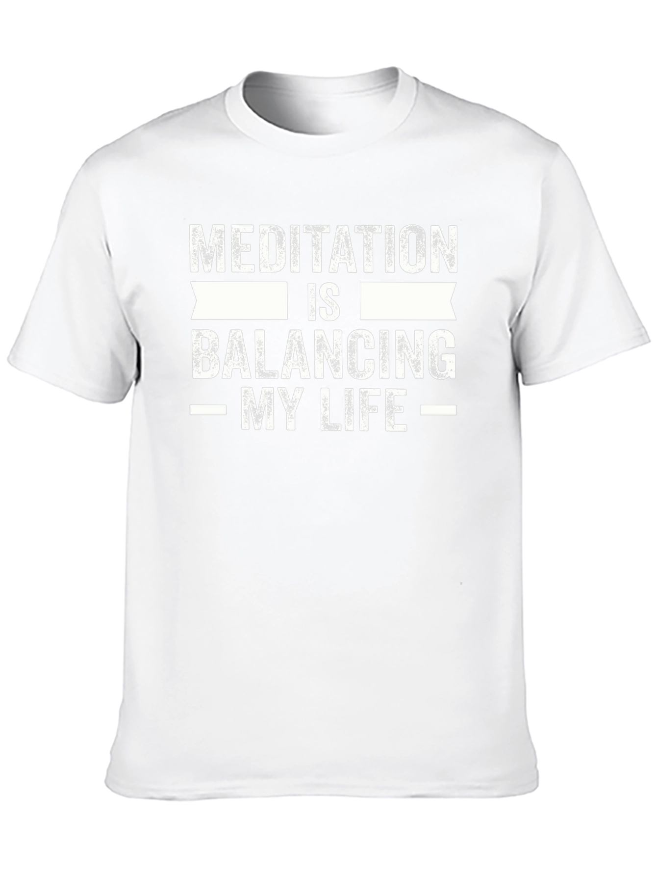Meditation Balancing My Life Black T-Shirt