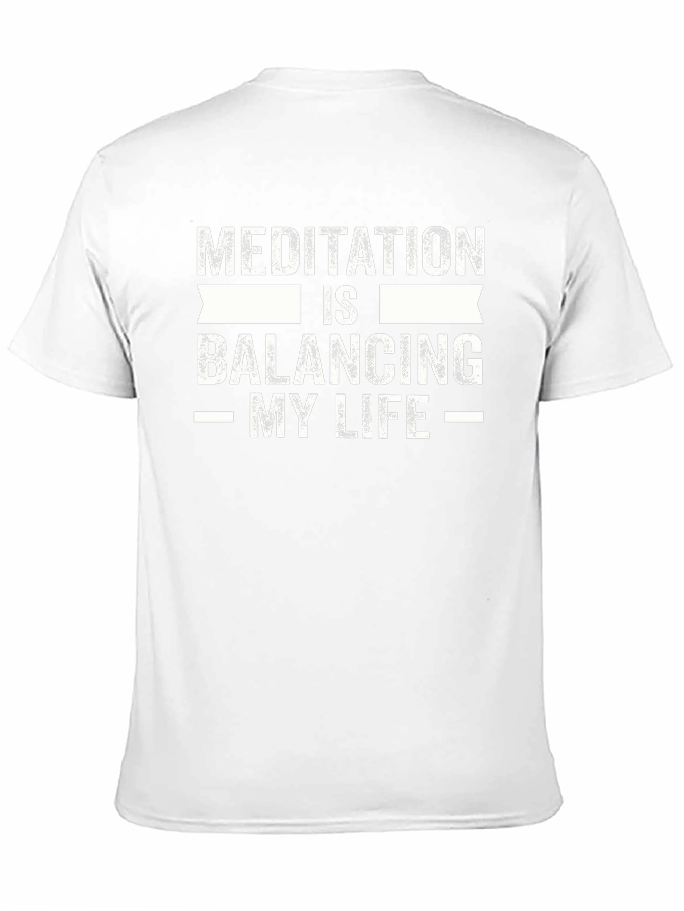 Meditation Balancing My Life Black T-Shirt