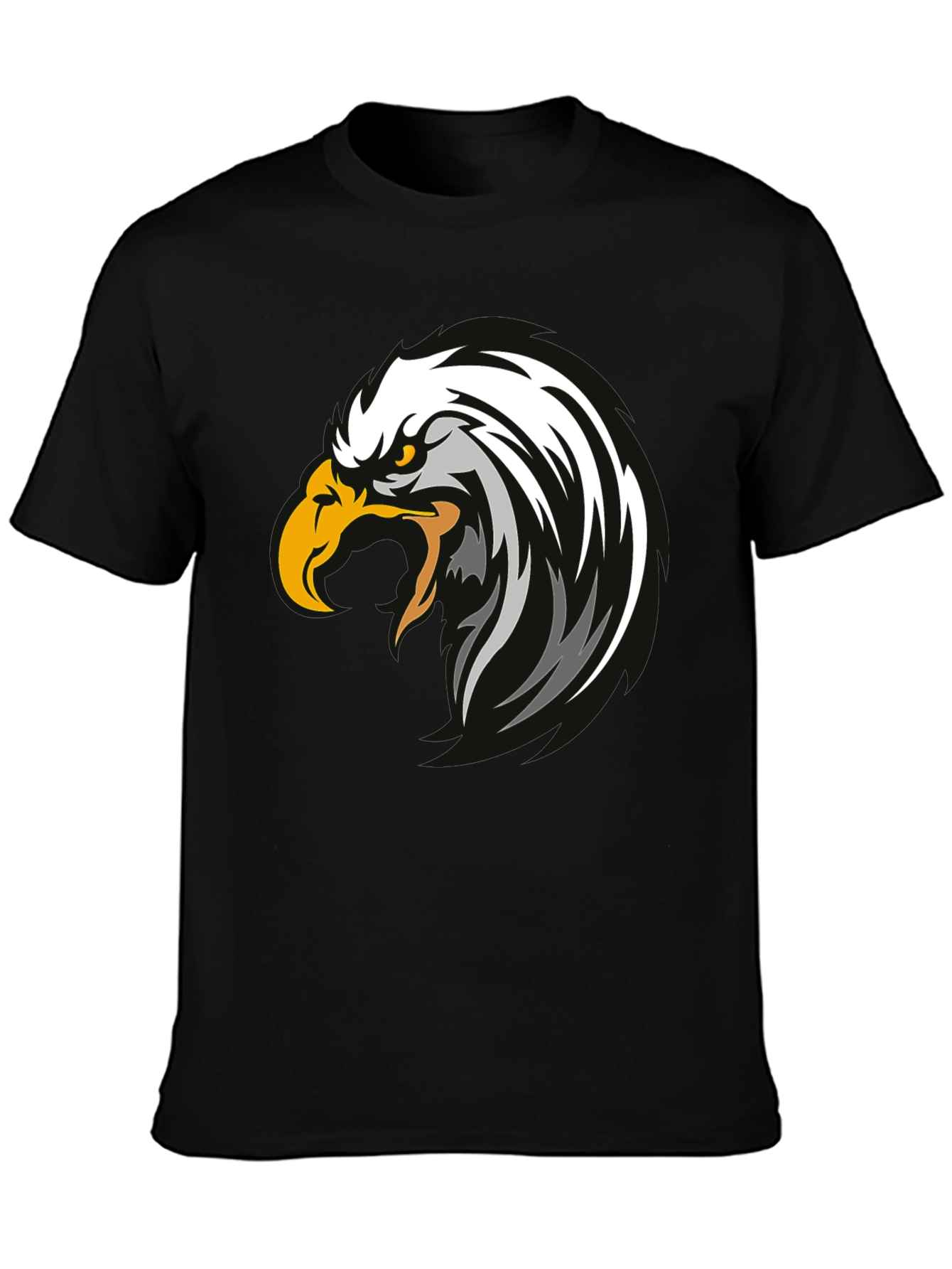 Eagle Graphic Black T-Shirt - Bold Design