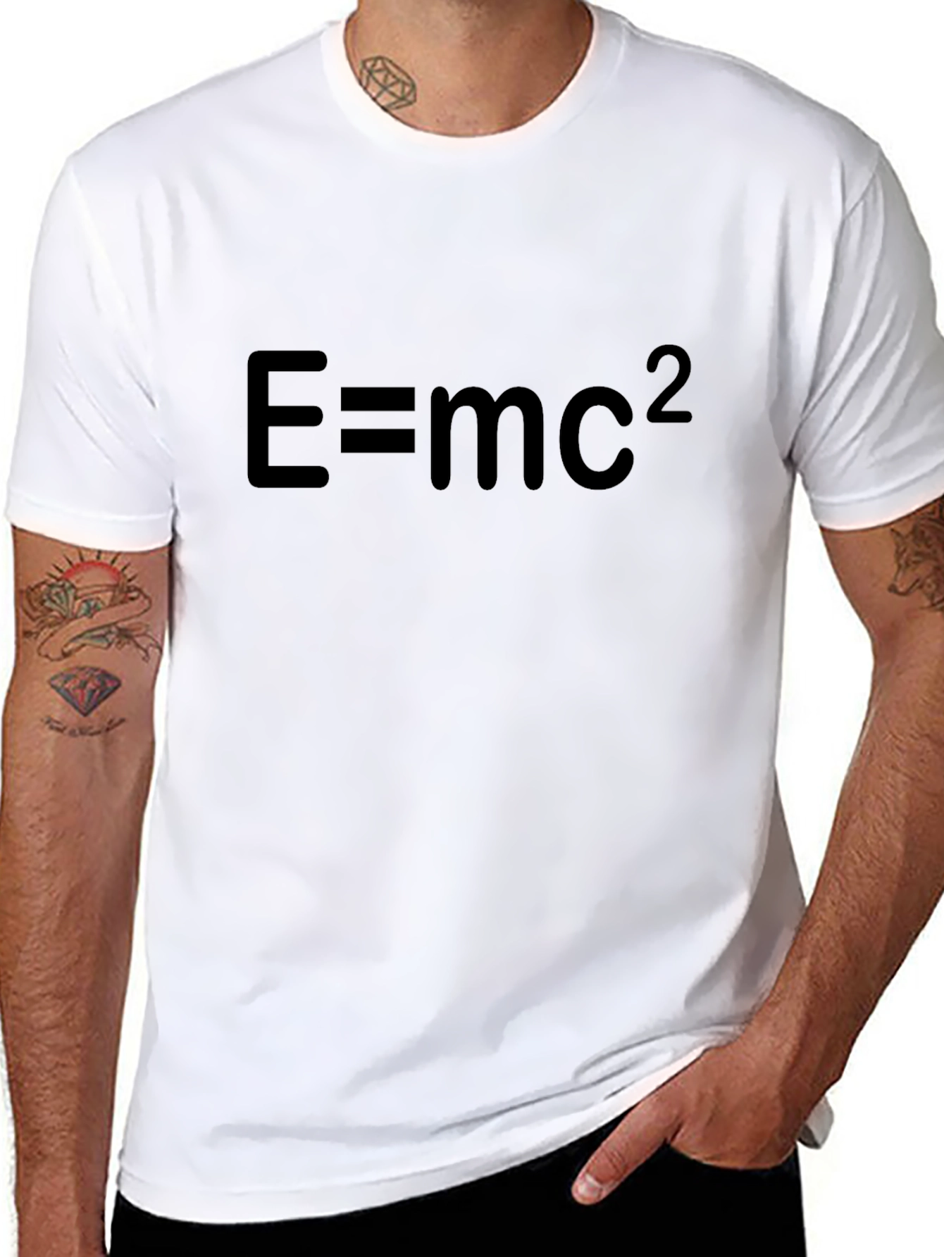 E=mc2 Graphic Tee - Black Unisex T-Shirt