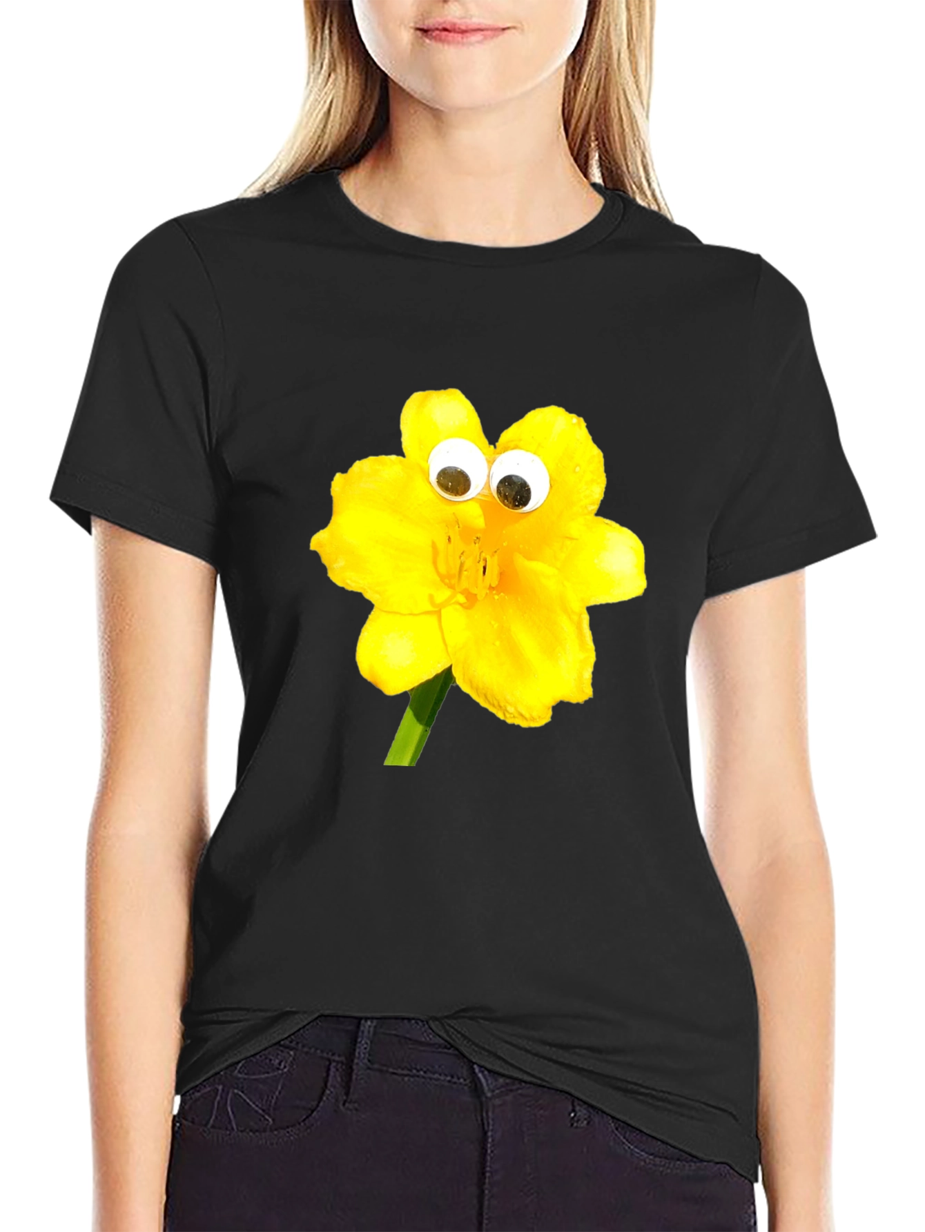 Whimsical Yellow Flower T-Shirt