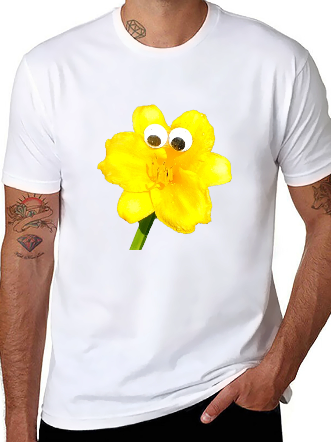 Whimsical Yellow Flower T-Shirt