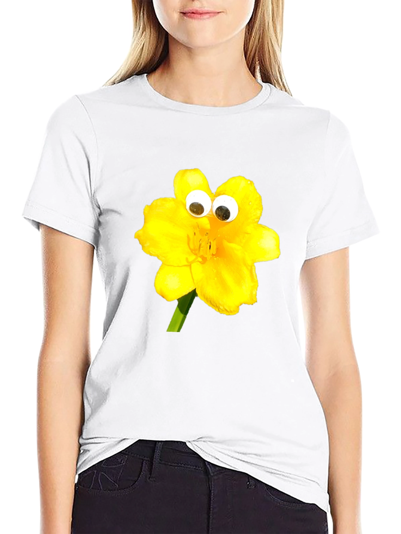 Whimsical Yellow Flower T-Shirt
