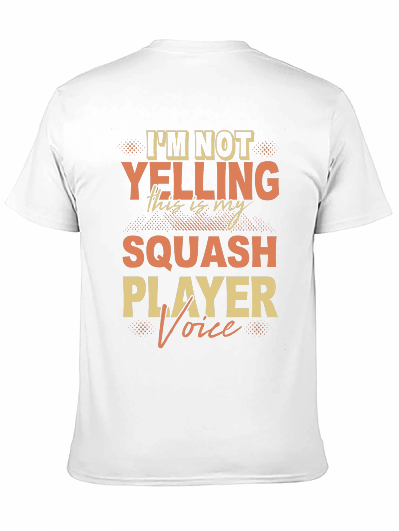 Squash Player Voice Graphic T-Shirt