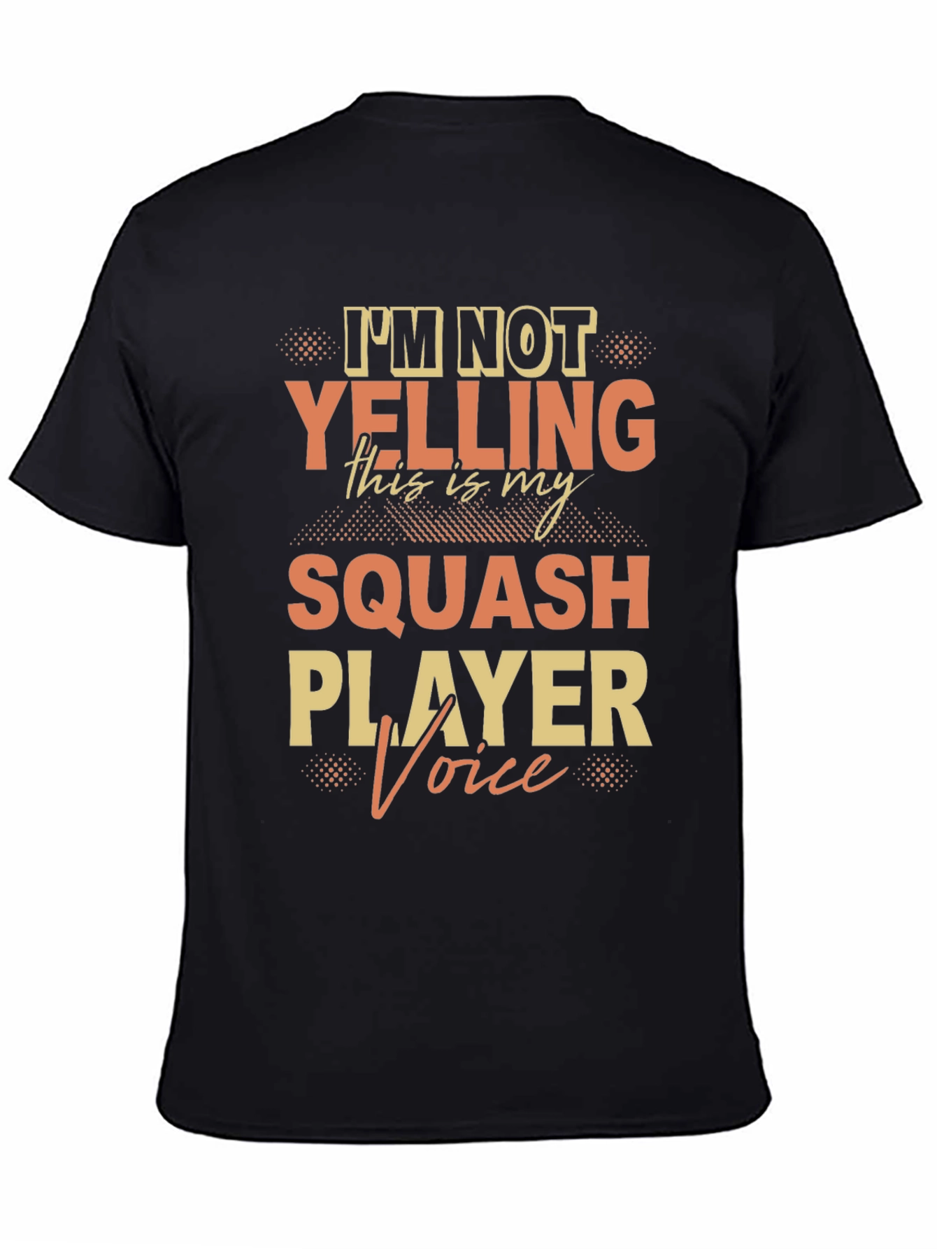Squash Player Voice Graphic T-Shirt