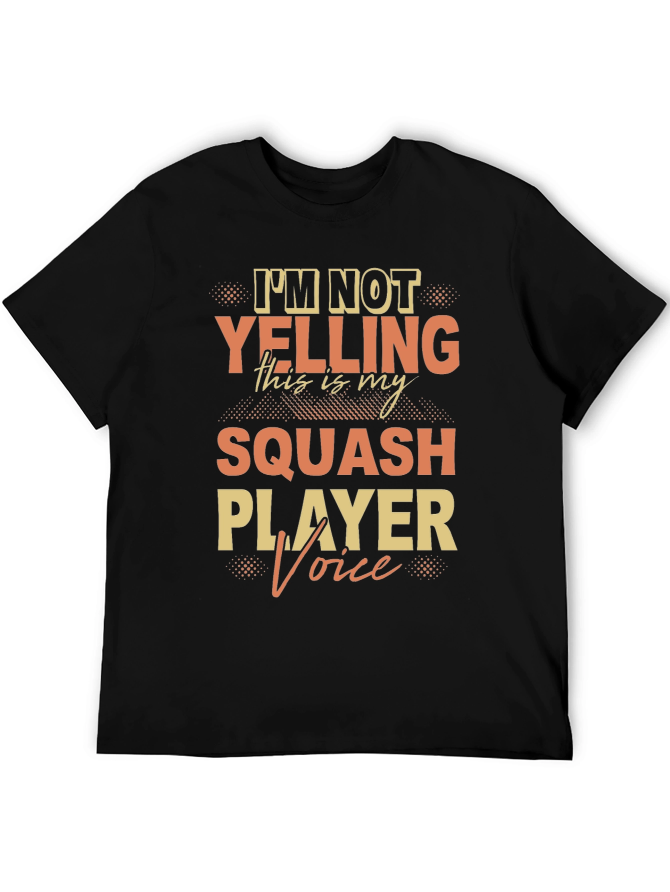 Squash Player Voice Graphic T-Shirt