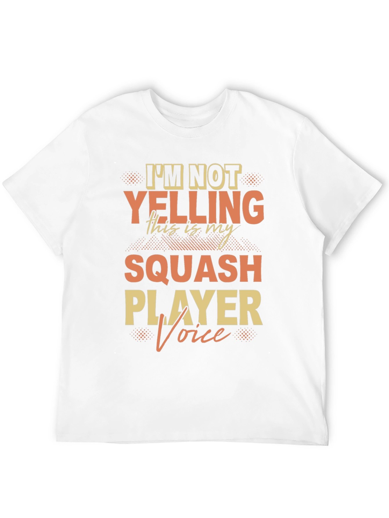 Squash Player Voice Graphic T-Shirt