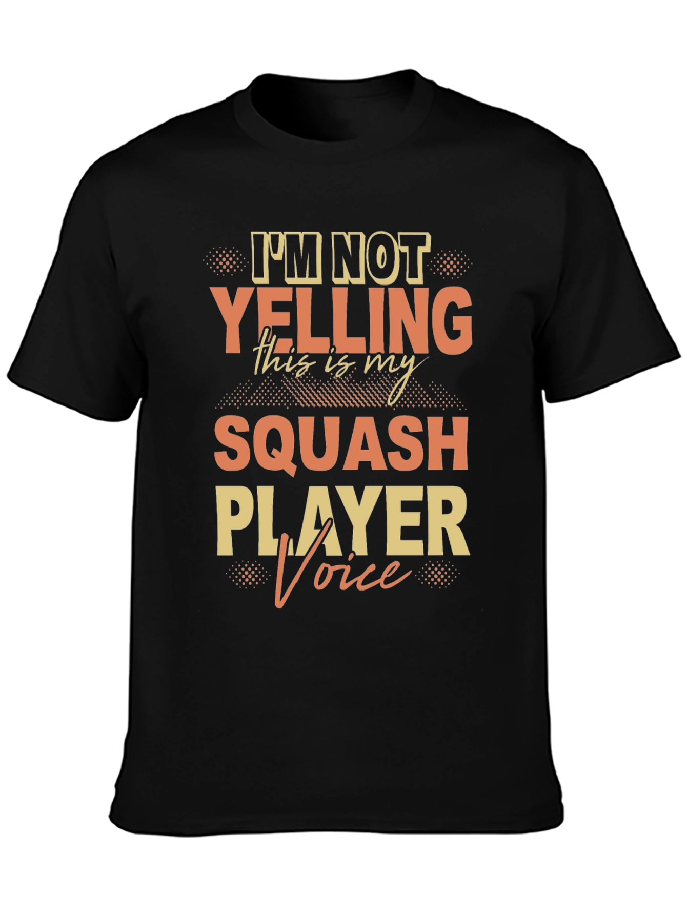 Squash Player Voice Graphic T-Shirt