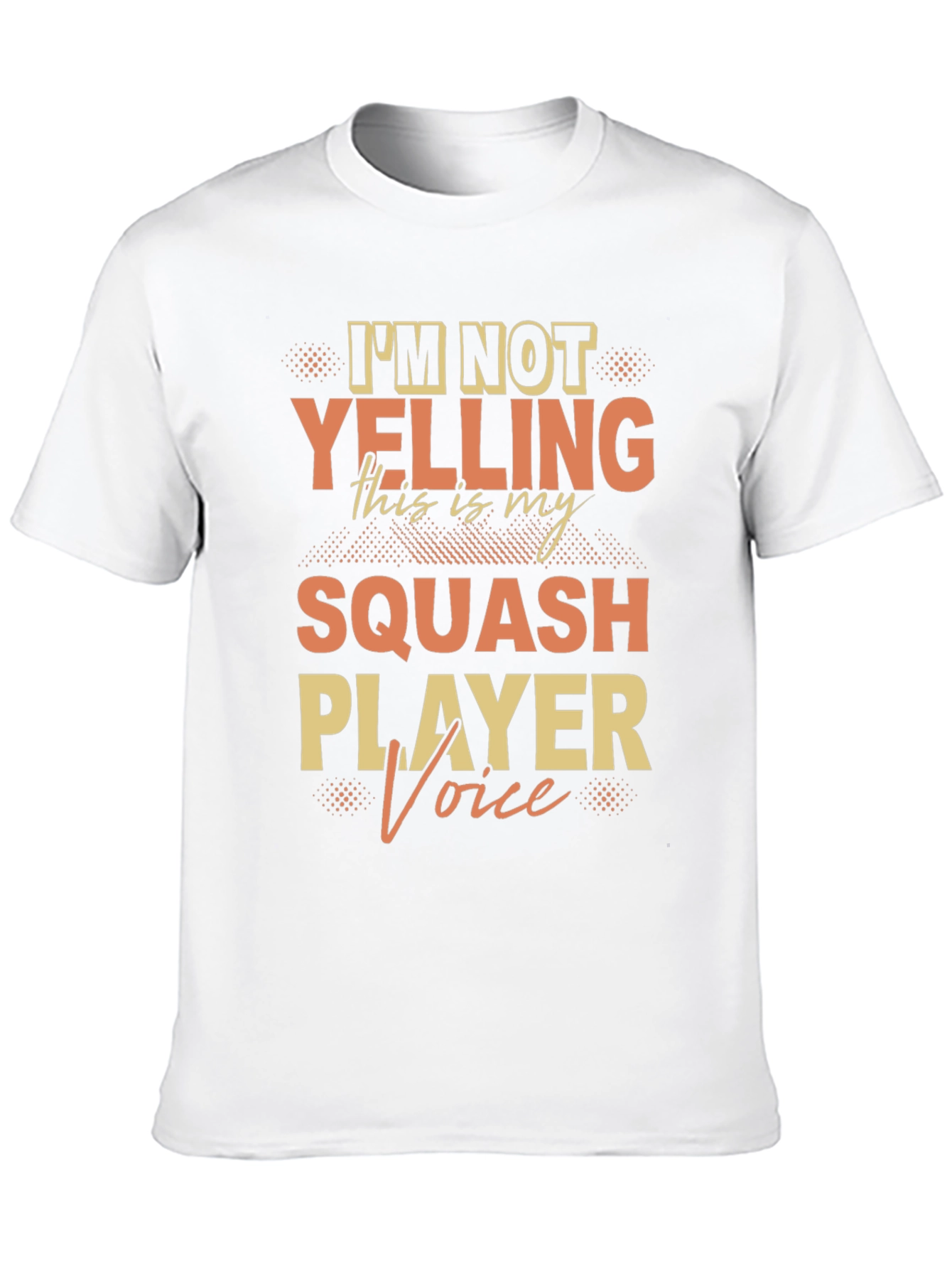 Squash Player Voice Graphic T-Shirt