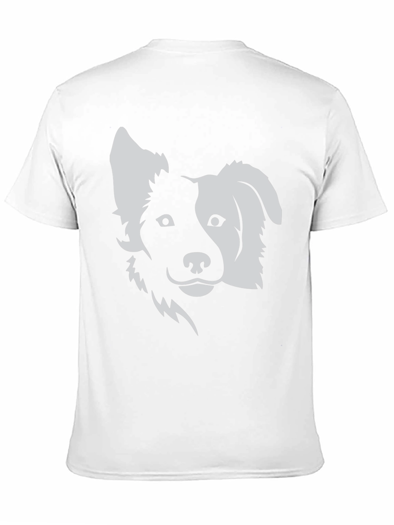 Dog Graphic Tee - Black Cotton Blend T-Shirt