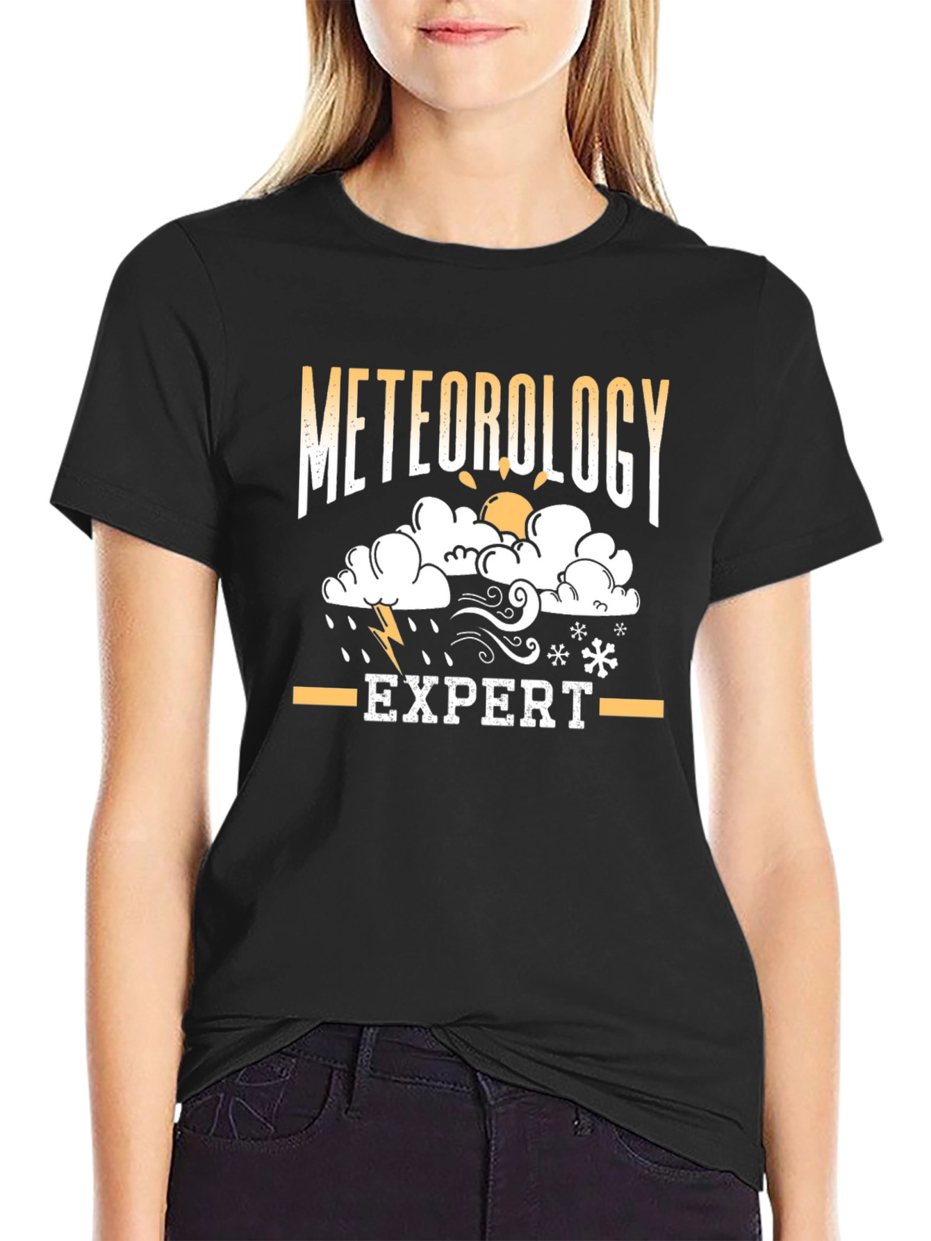 Meteorology Expert Black T-Shirt - Weather Geek Gift