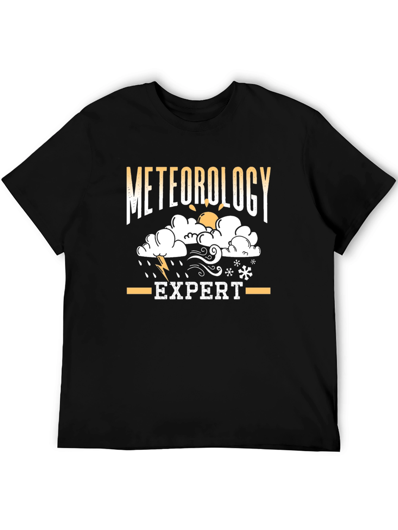 Meteorology Expert Black T-Shirt - Weather Geek Gift