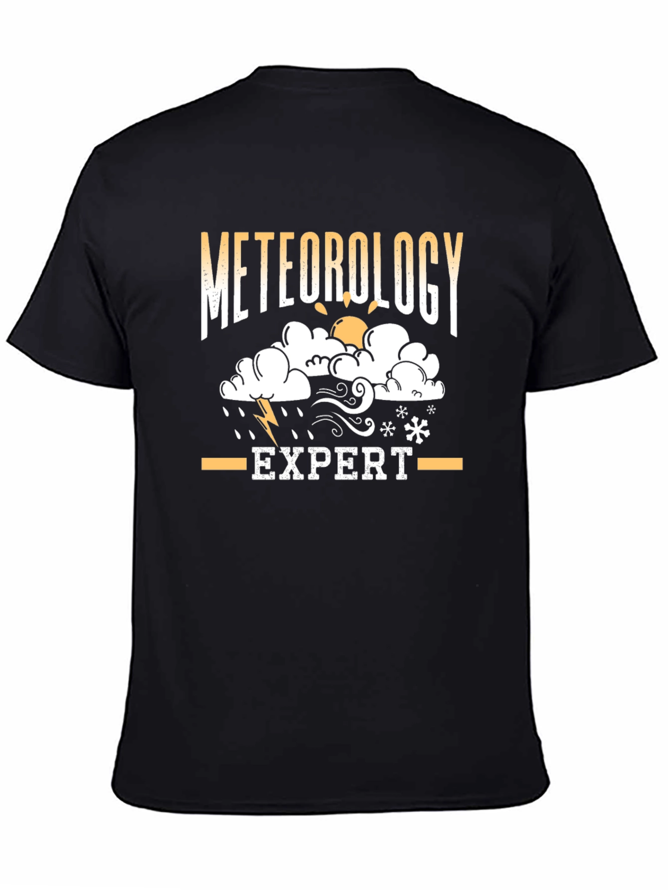 Meteorology Expert Black T-Shirt - Weather Geek Gift