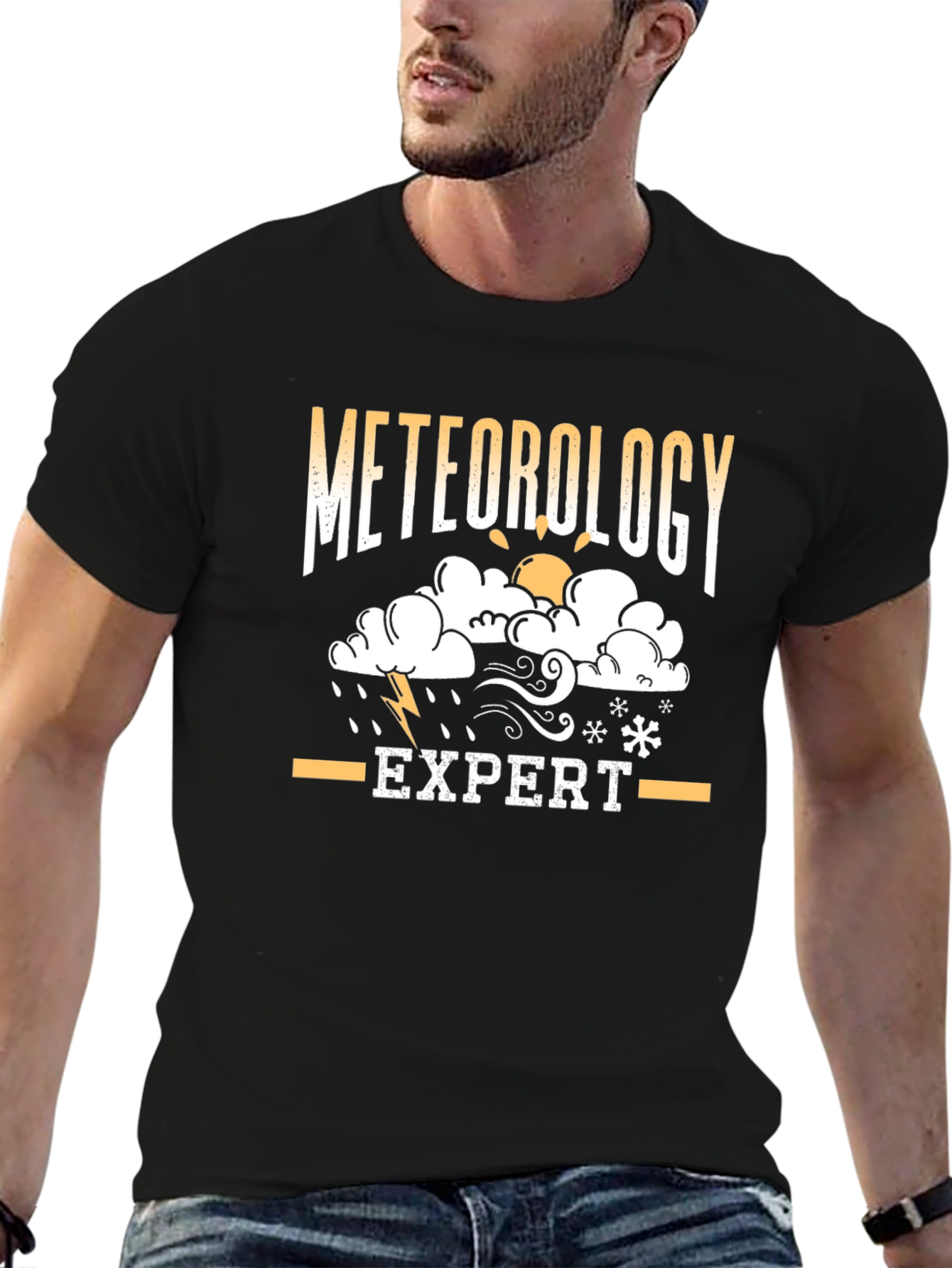 Meteorology Expert Black T-Shirt - Weather Geek Gift