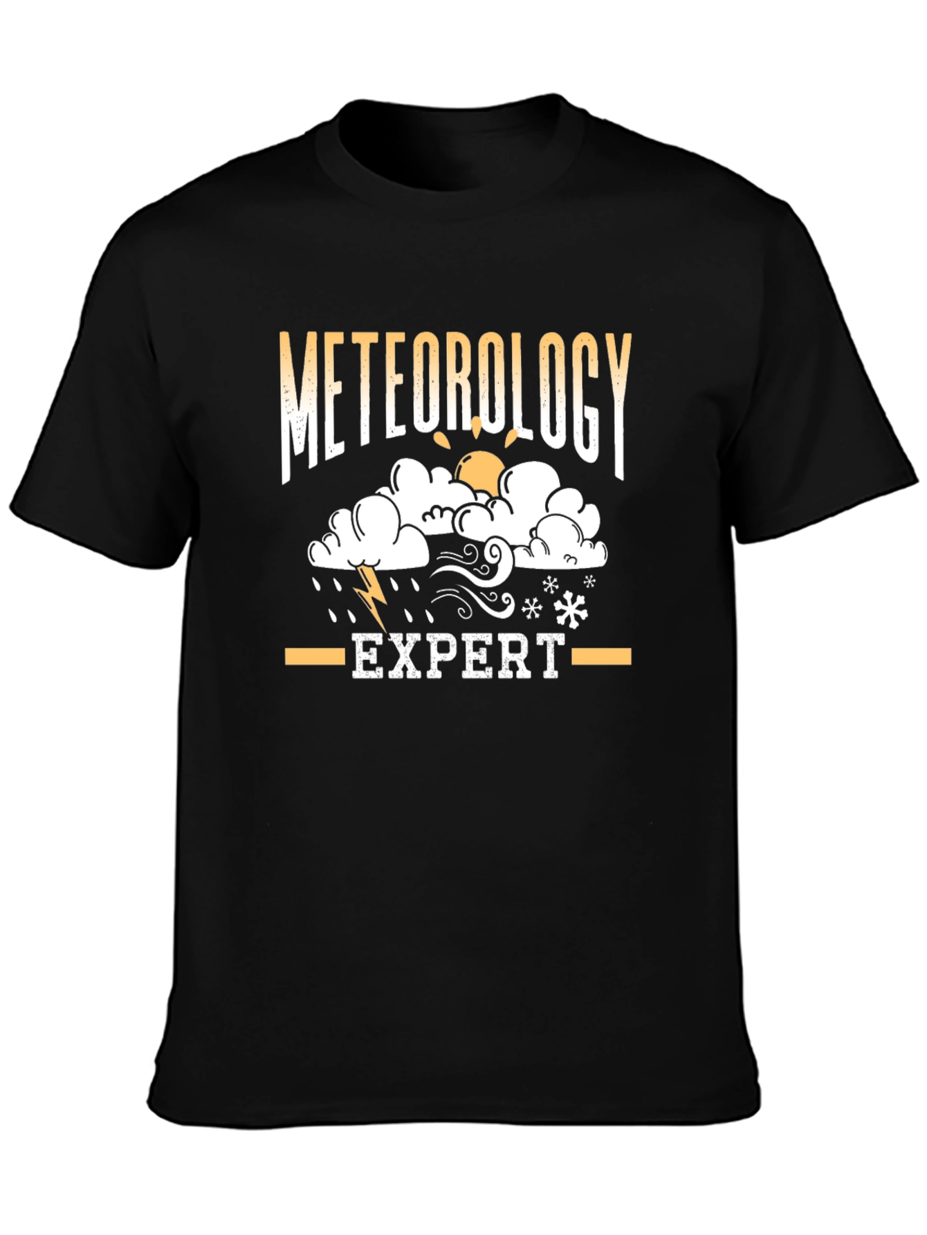Meteorology Expert Black T-Shirt - Weather Geek Gift