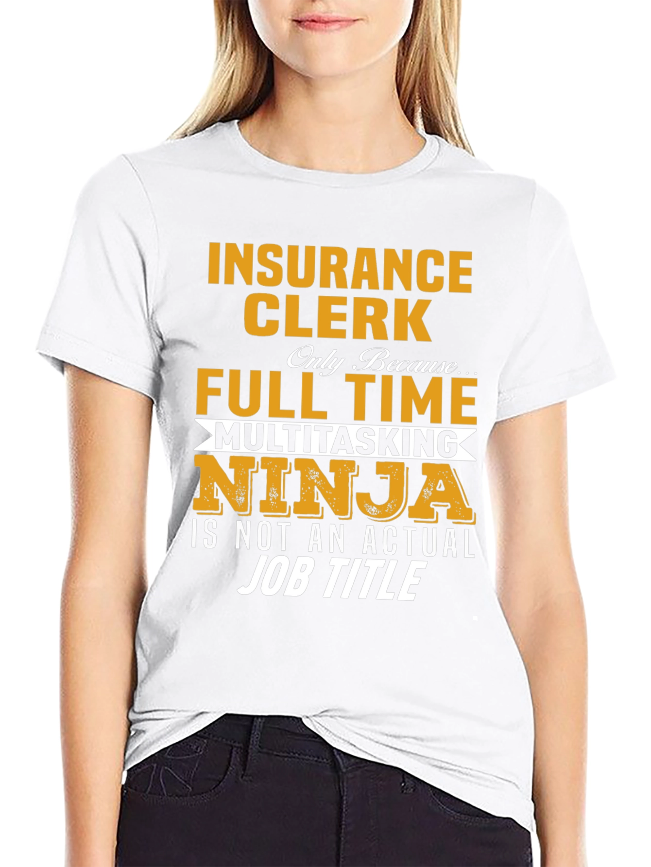 Insurance Clerk Multitasking Ninja T-Shirt