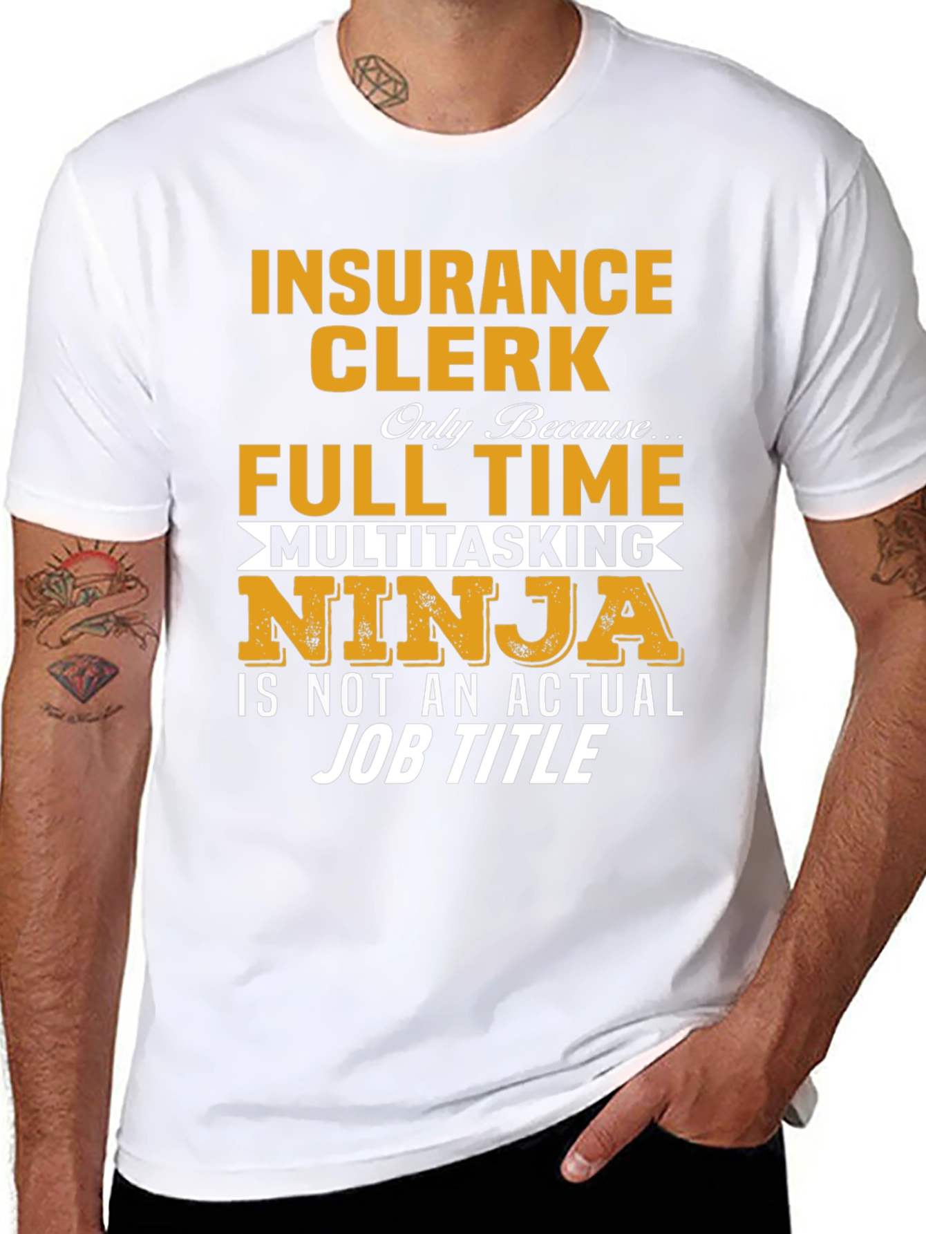 Insurance Clerk Multitasking Ninja T-Shirt
