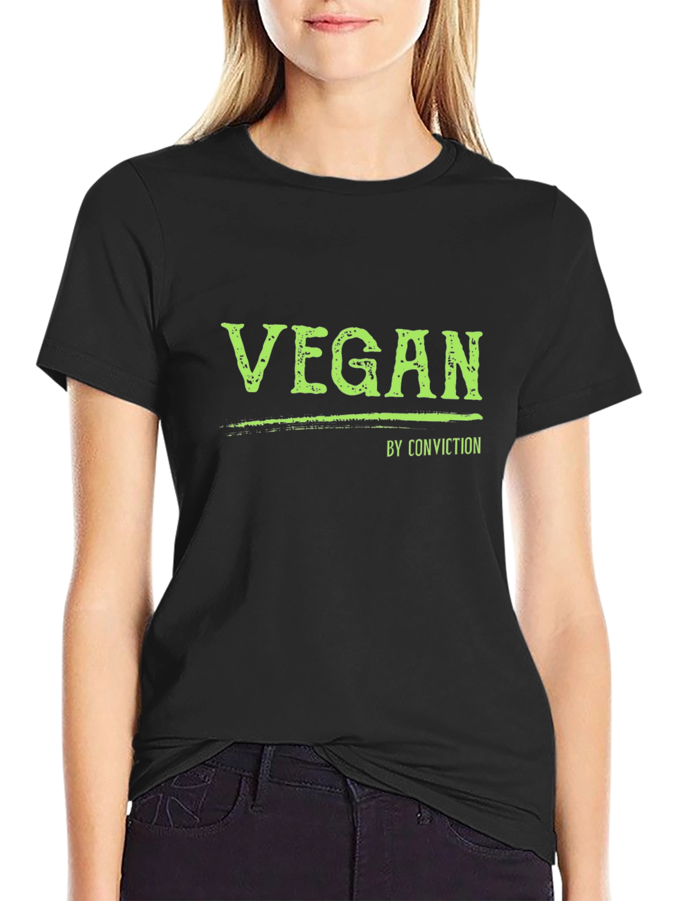 Vegan by Conviction Black T-Shirt