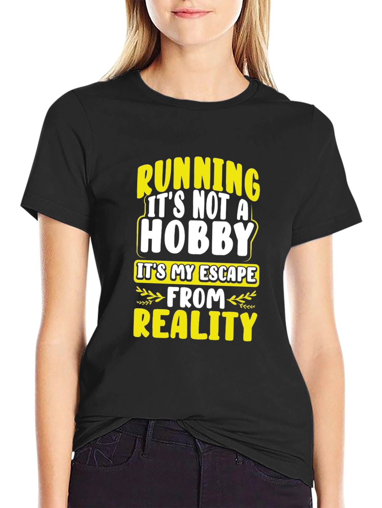 Running Escape Reality Black T-Shirt