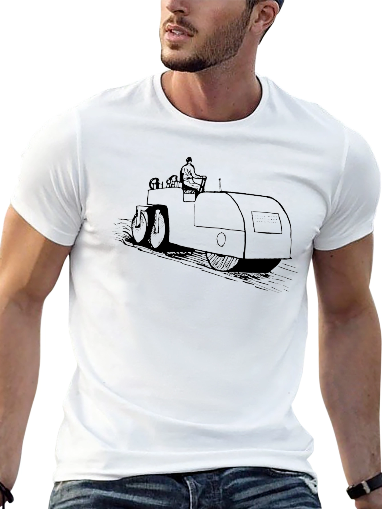 Unique Steamroller Graphic Tee