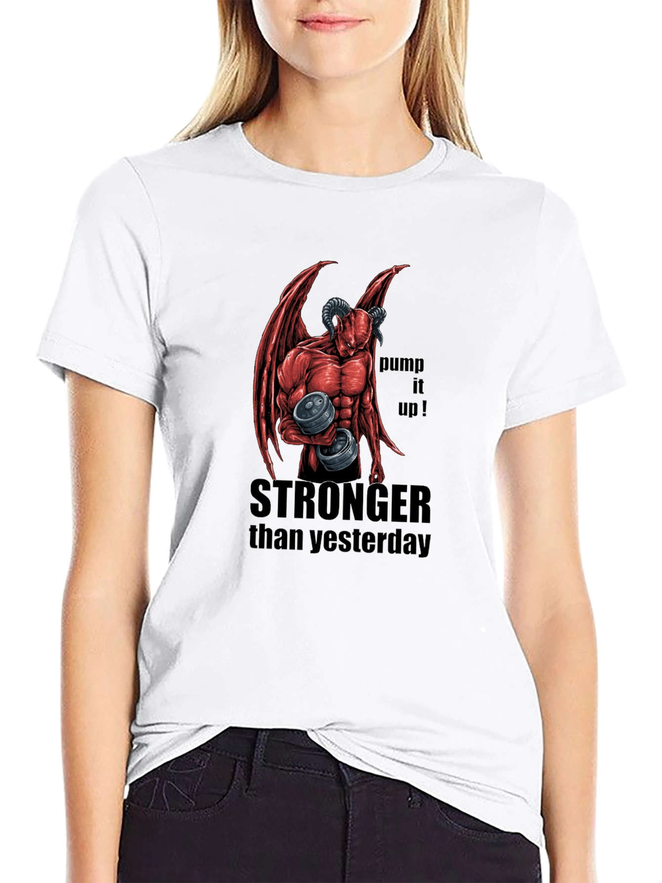 Stronger Than Yesterday Workout Tee