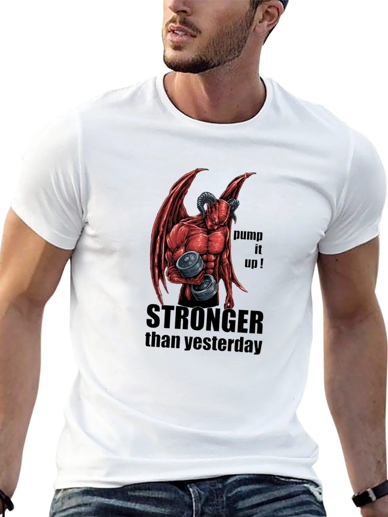 Stronger Than Yesterday Workout Tee