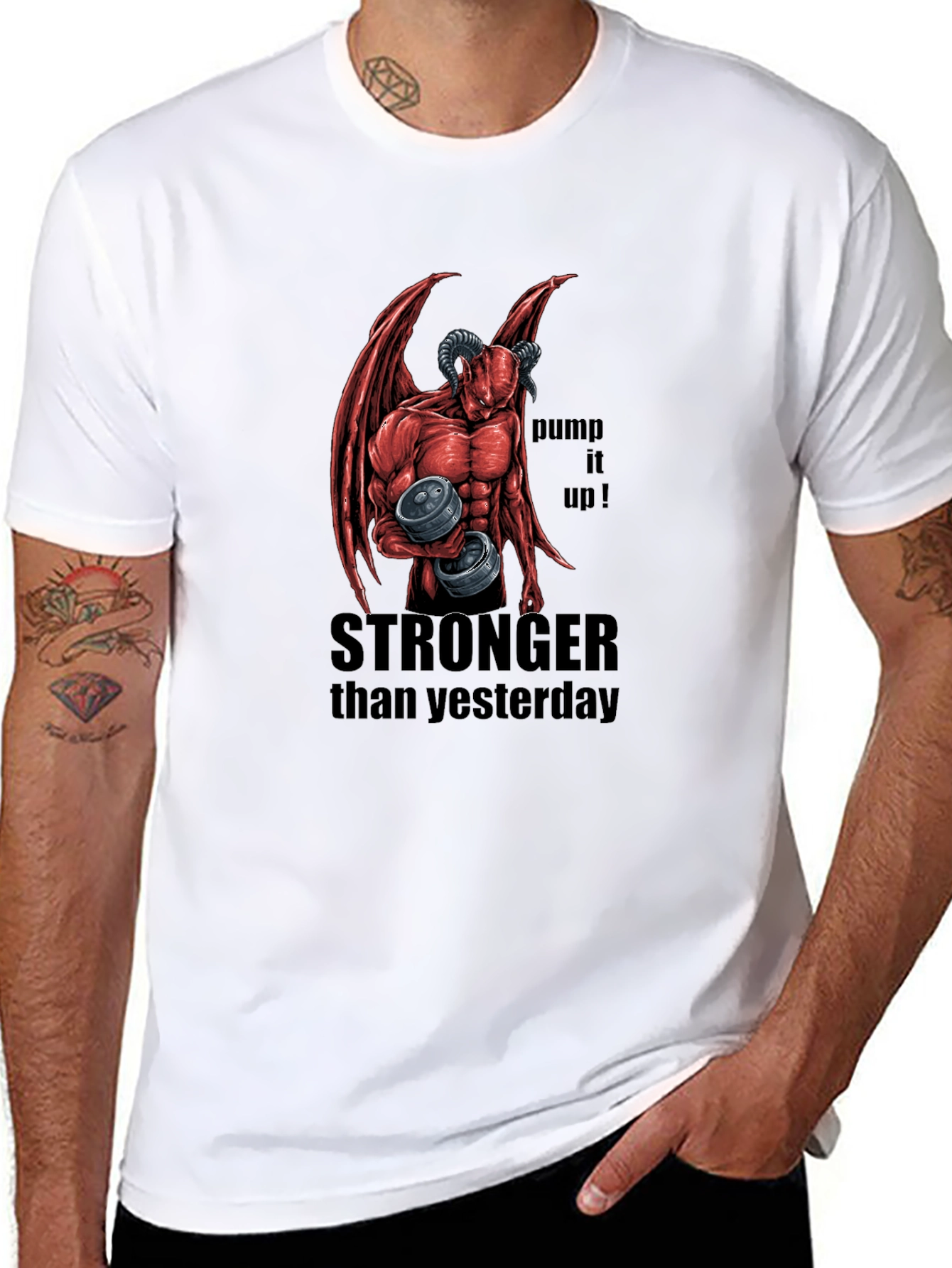 Stronger Than Yesterday Workout Tee