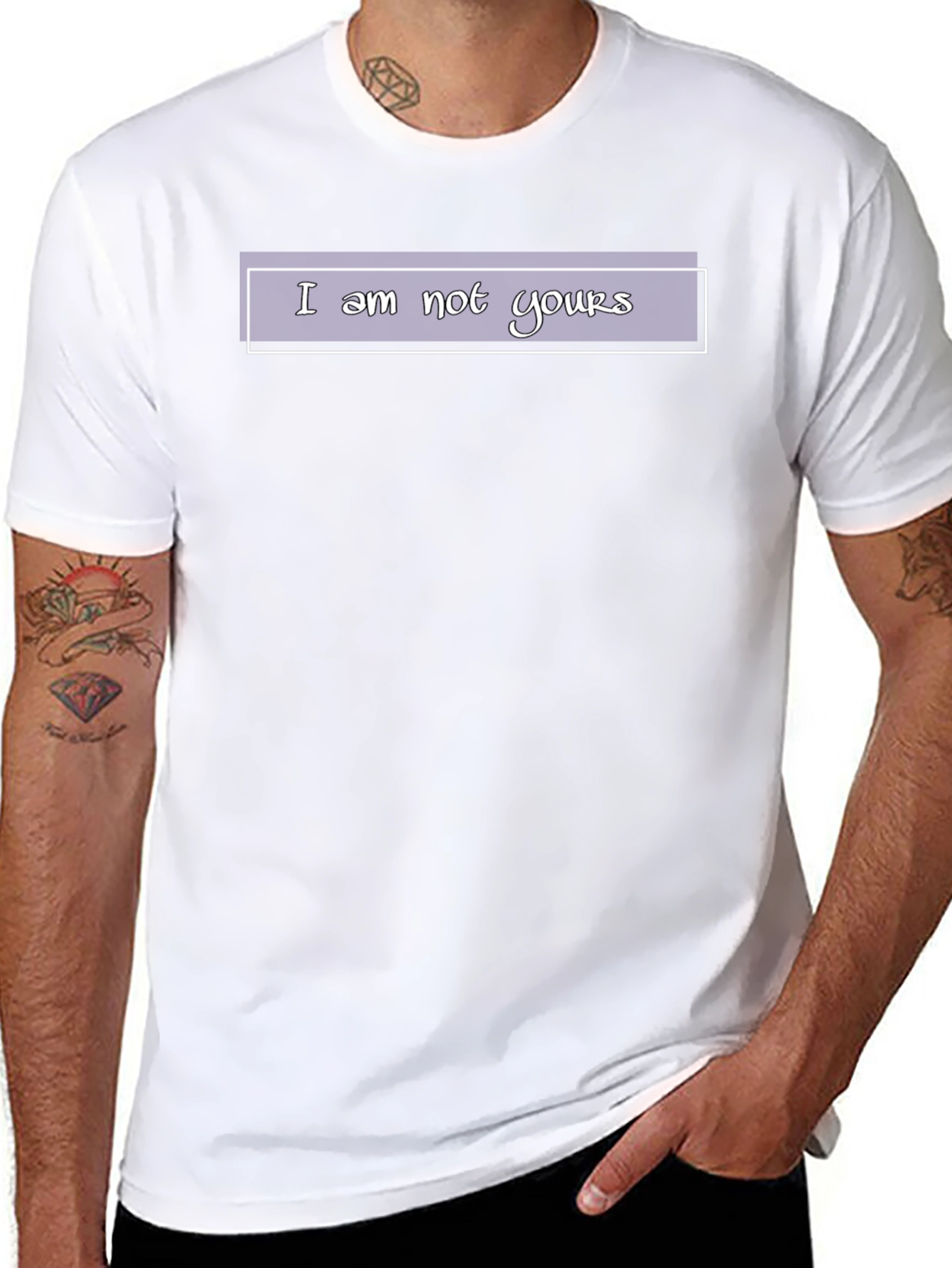 I am not yours - Black T-Shirt