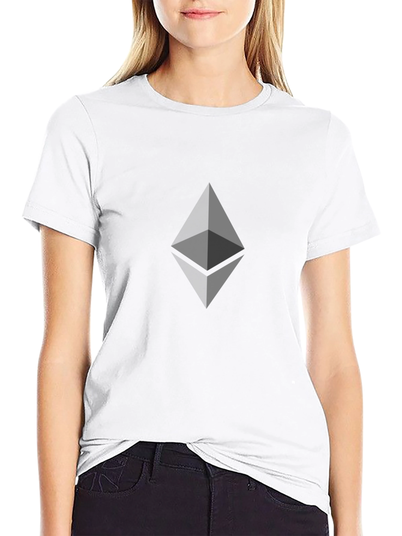 Ethereum Logo Black T-Shirt Crypto Fashion