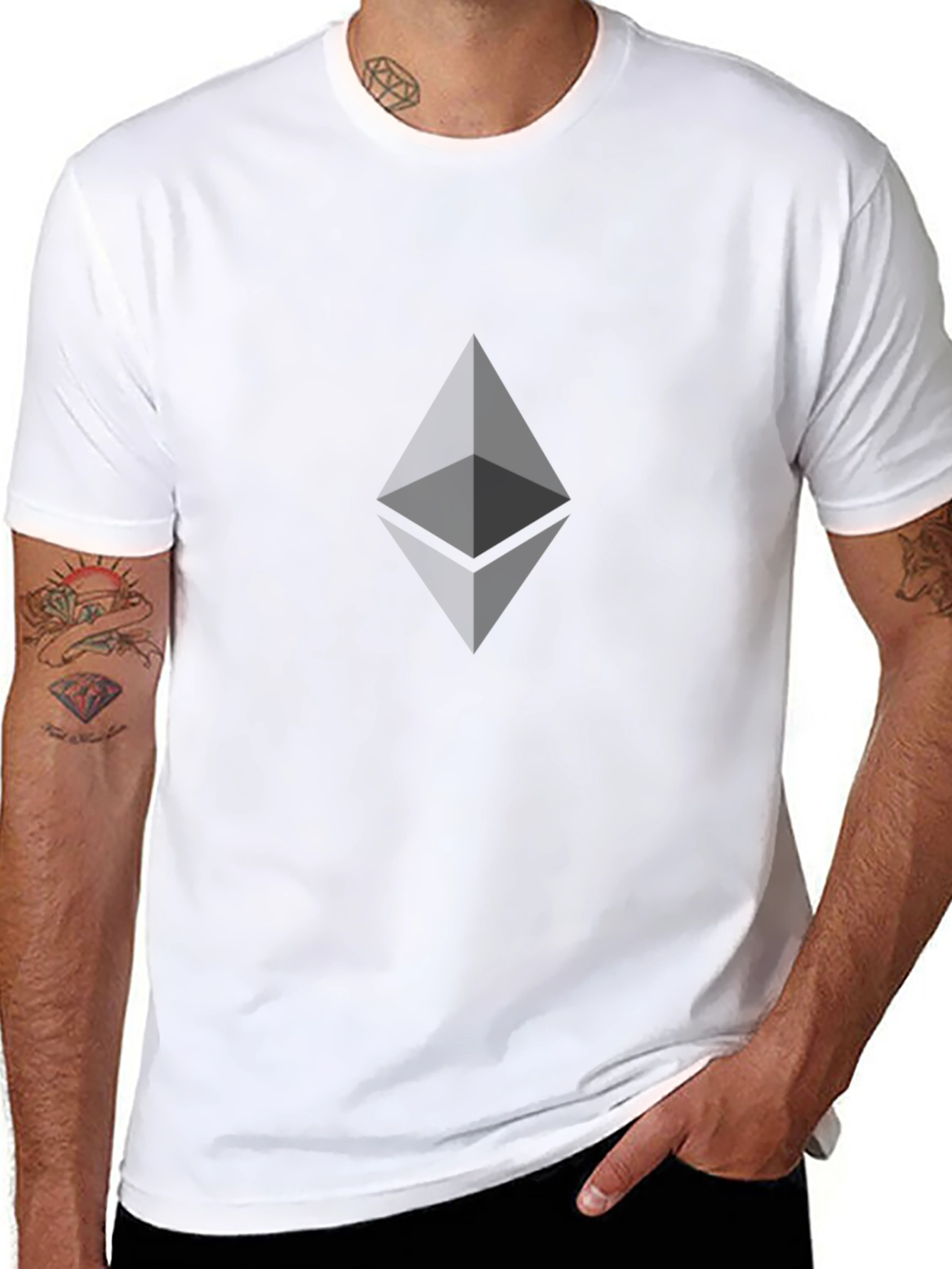 Ethereum Logo Black T-Shirt Crypto Fashion