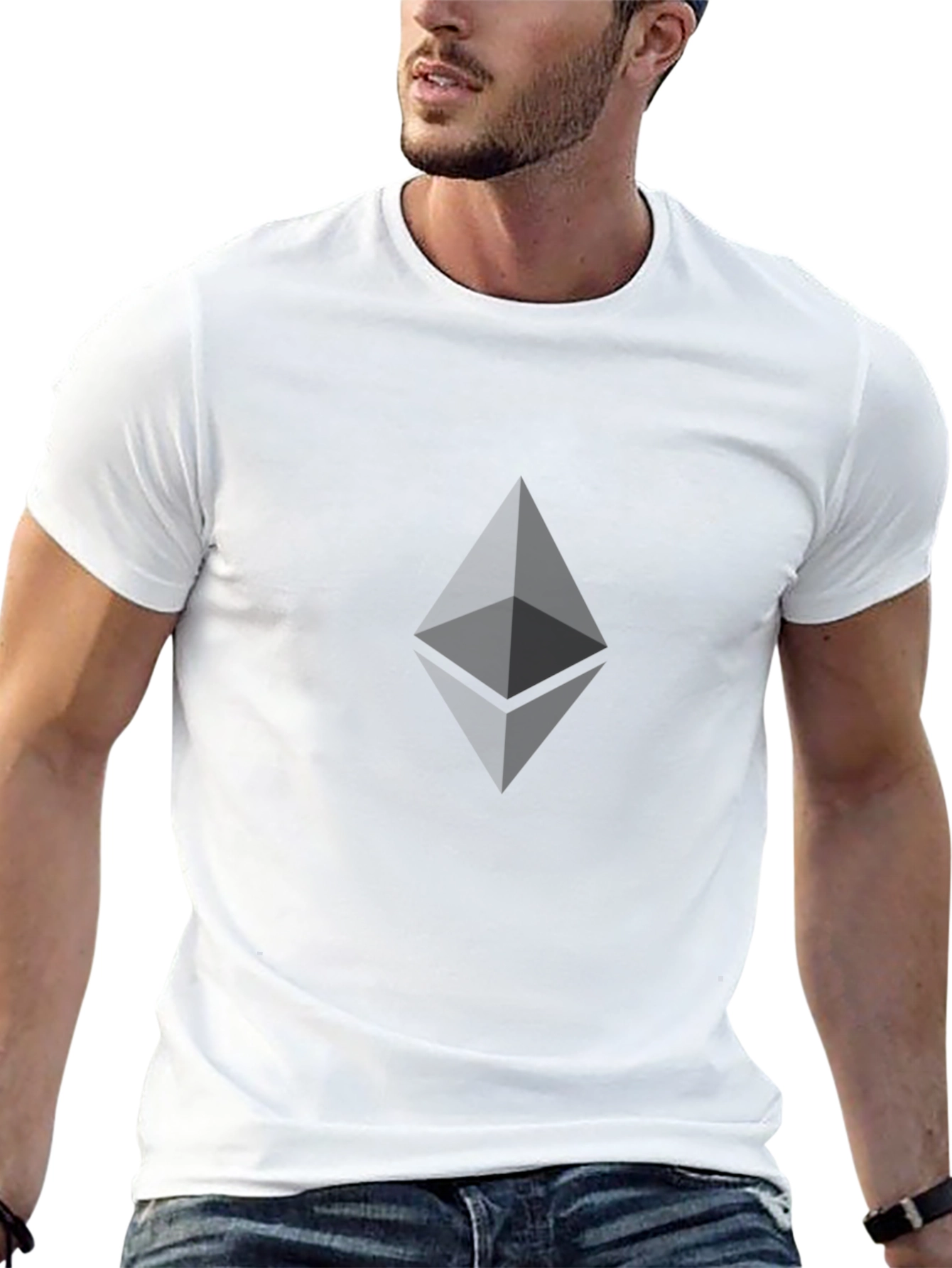 Ethereum Logo Black T-Shirt Crypto Fashion