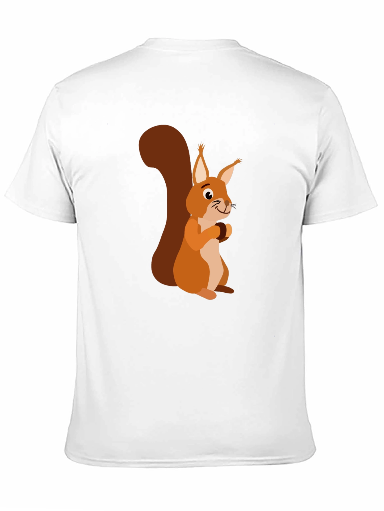 Squirrel Graphic Print Mens Black T-Shirt
