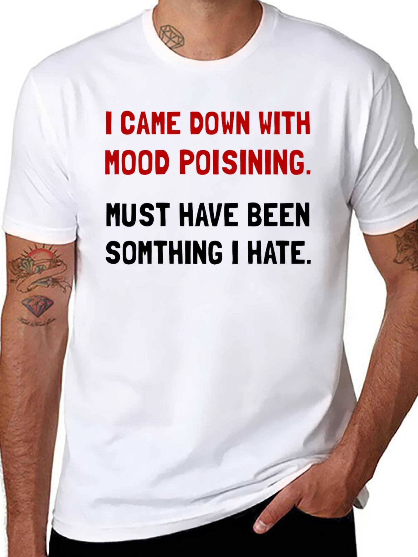 Mood Poisoning Graphic Tee - Black Cotton T-Shirt