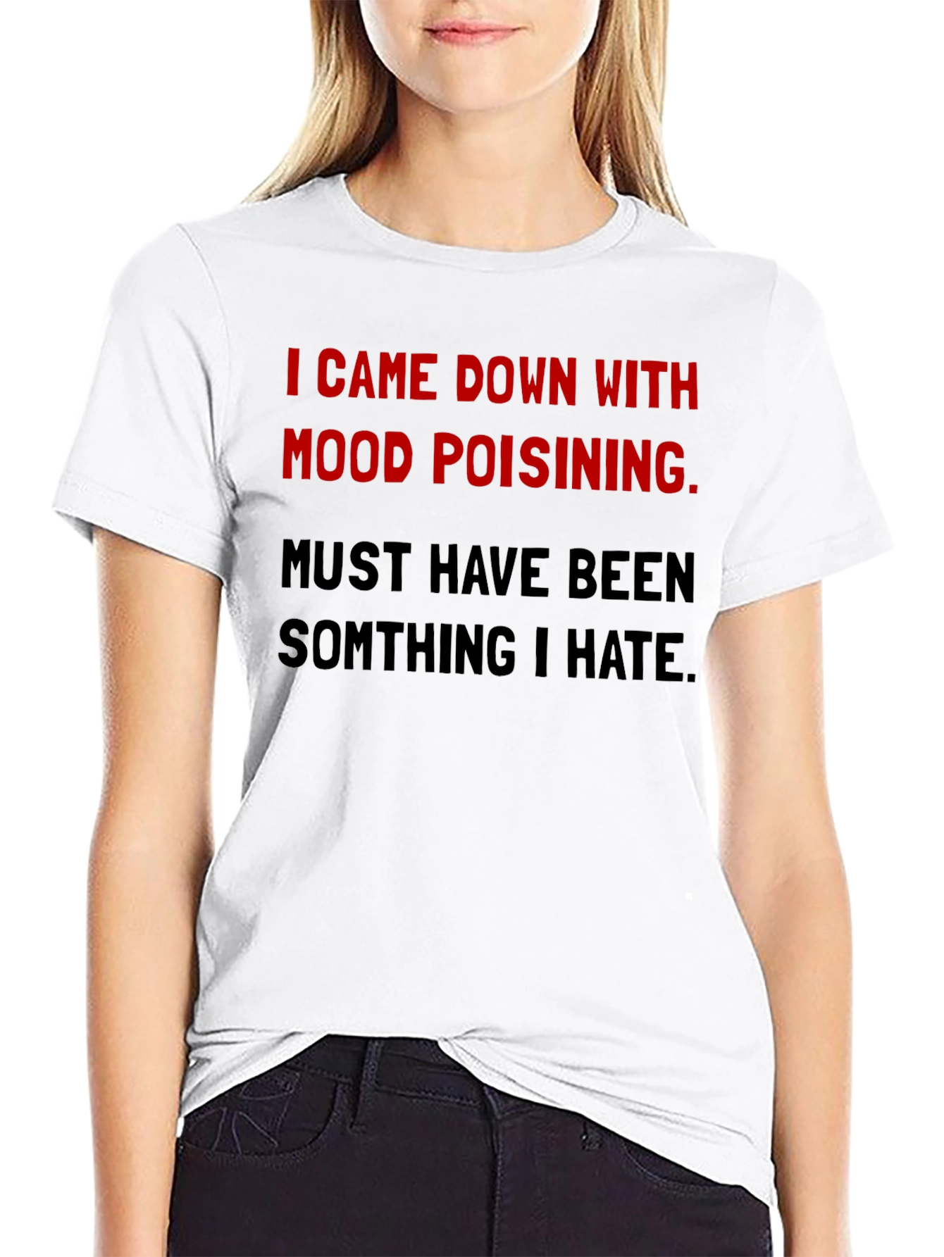 Mood Poisoning Graphic Tee - Black Cotton T-Shirt