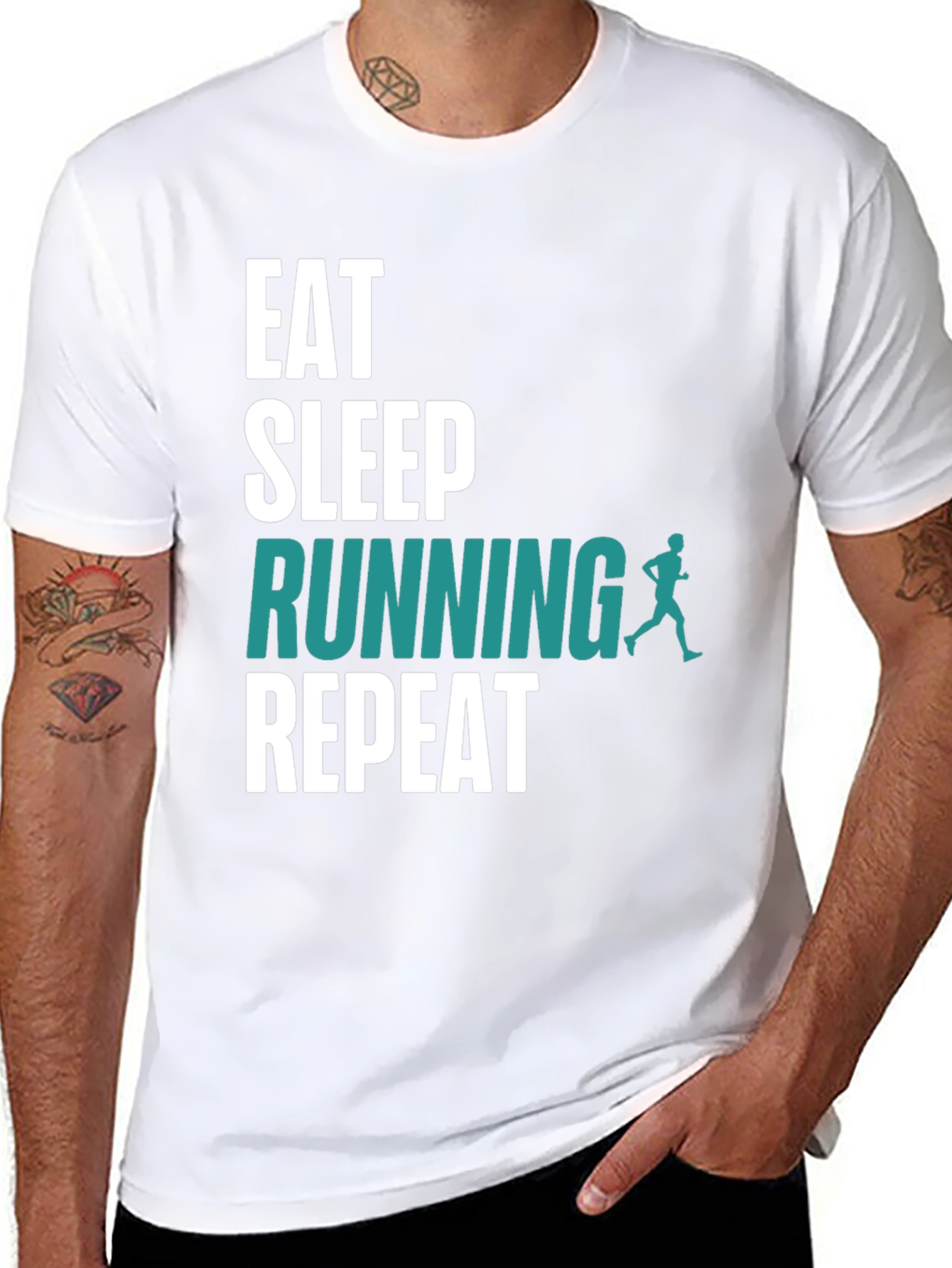 Eat Sleep Running Repeat T-Shirt