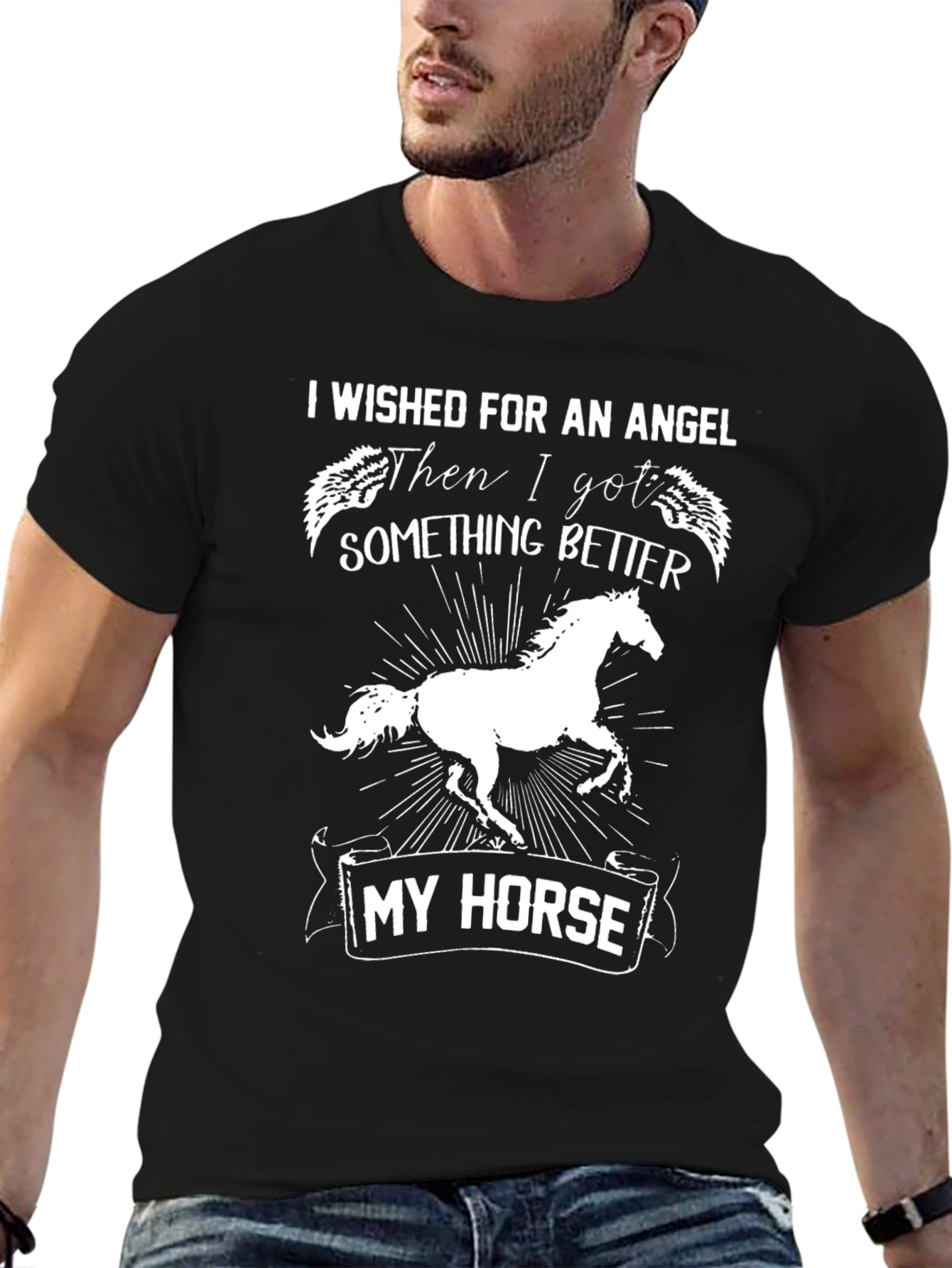 Horse Lover Graphic Tee - Angel Wish