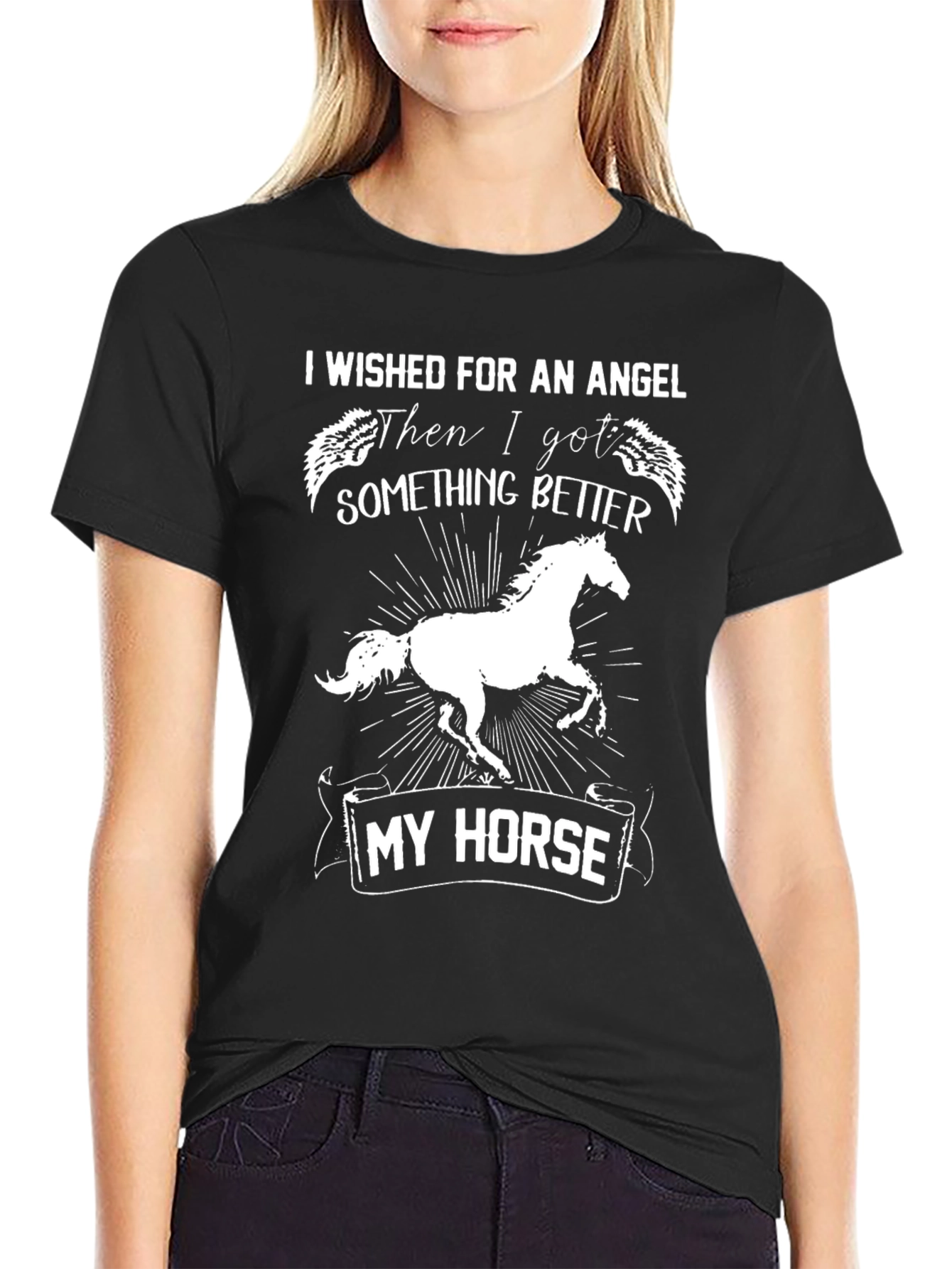 Horse Lover Graphic Tee - Angel Wish