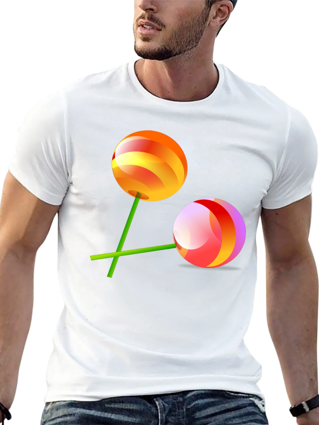 Candy Lollipop Graphic Tee - Sweet Tooth Fashion